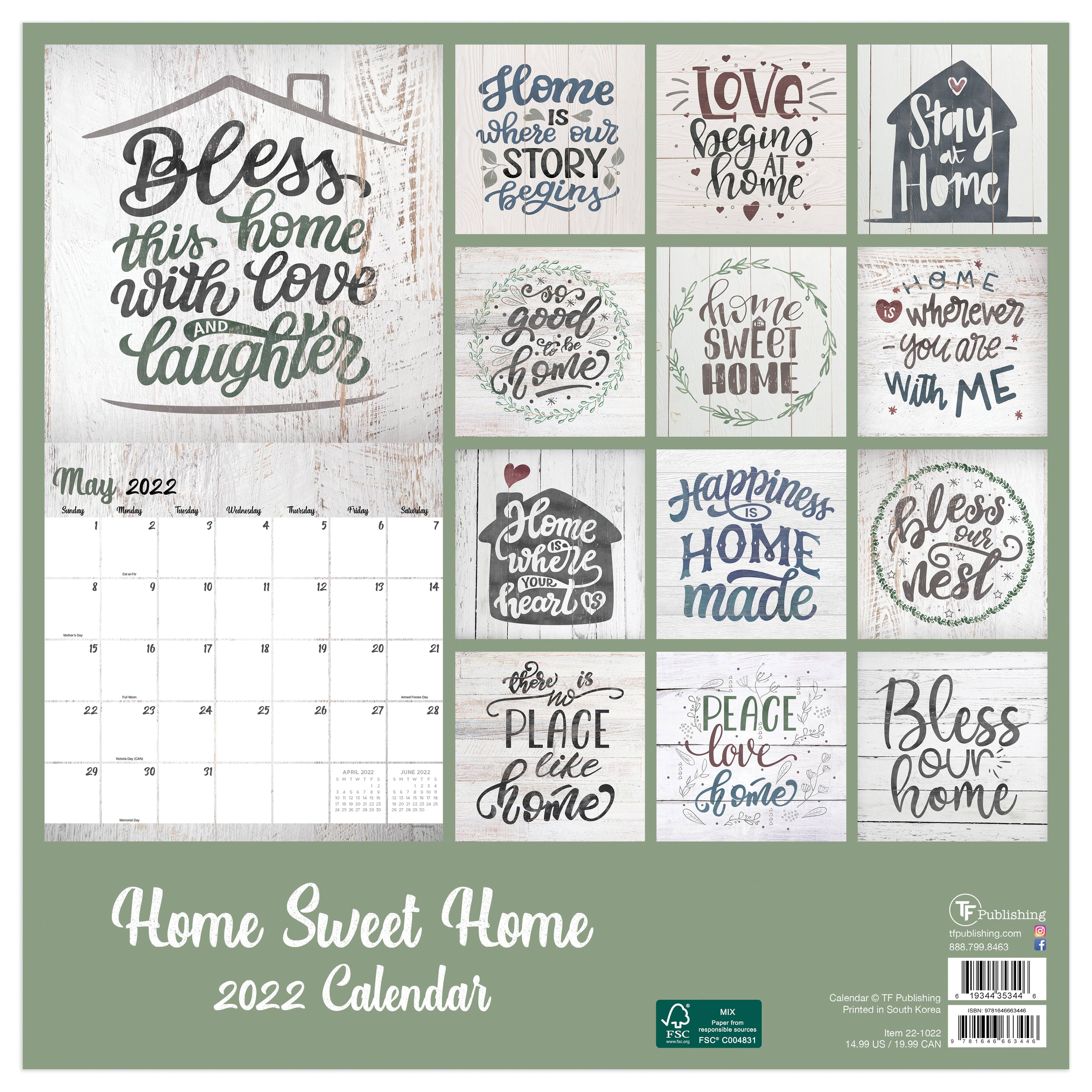 Tf Publishing 2022 Home Sweet Home Farm House Wall Calendar | Michaels