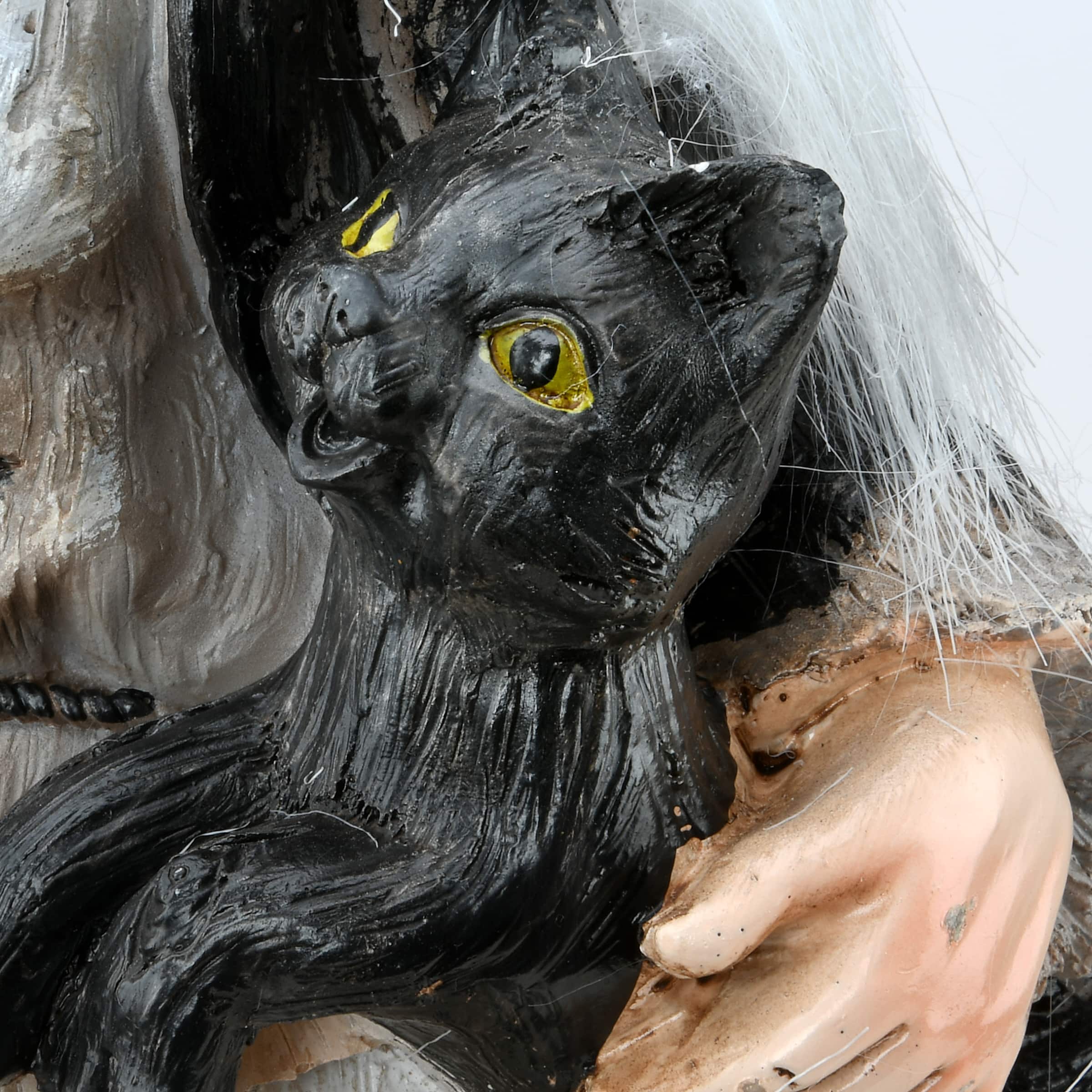 18" Witch Holding Broom Tabletop Décor