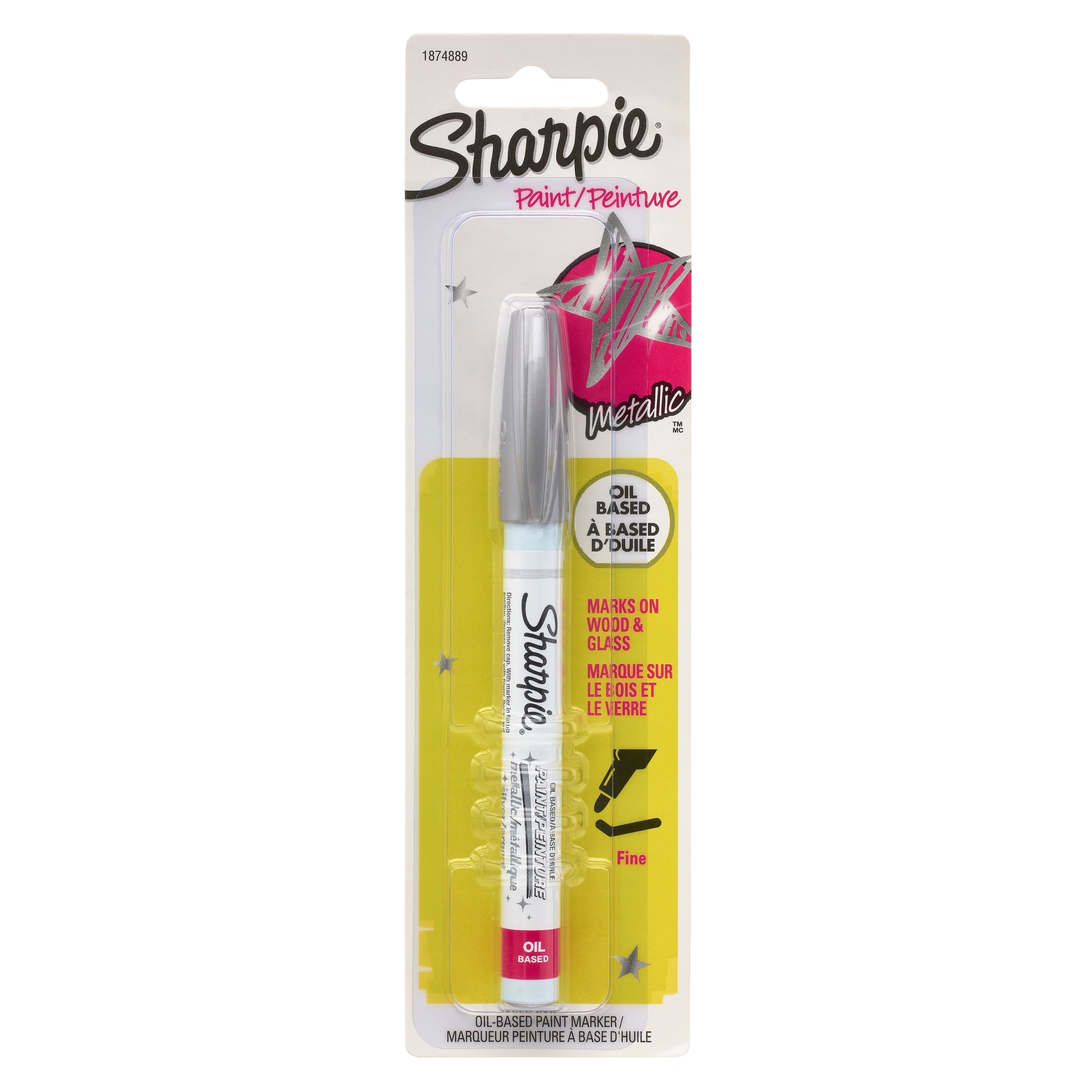  Sharpie Oil-Based Paint Marker, Fine Point, Pack of 3 (Silver)  : Arts, Crafts & Sewing