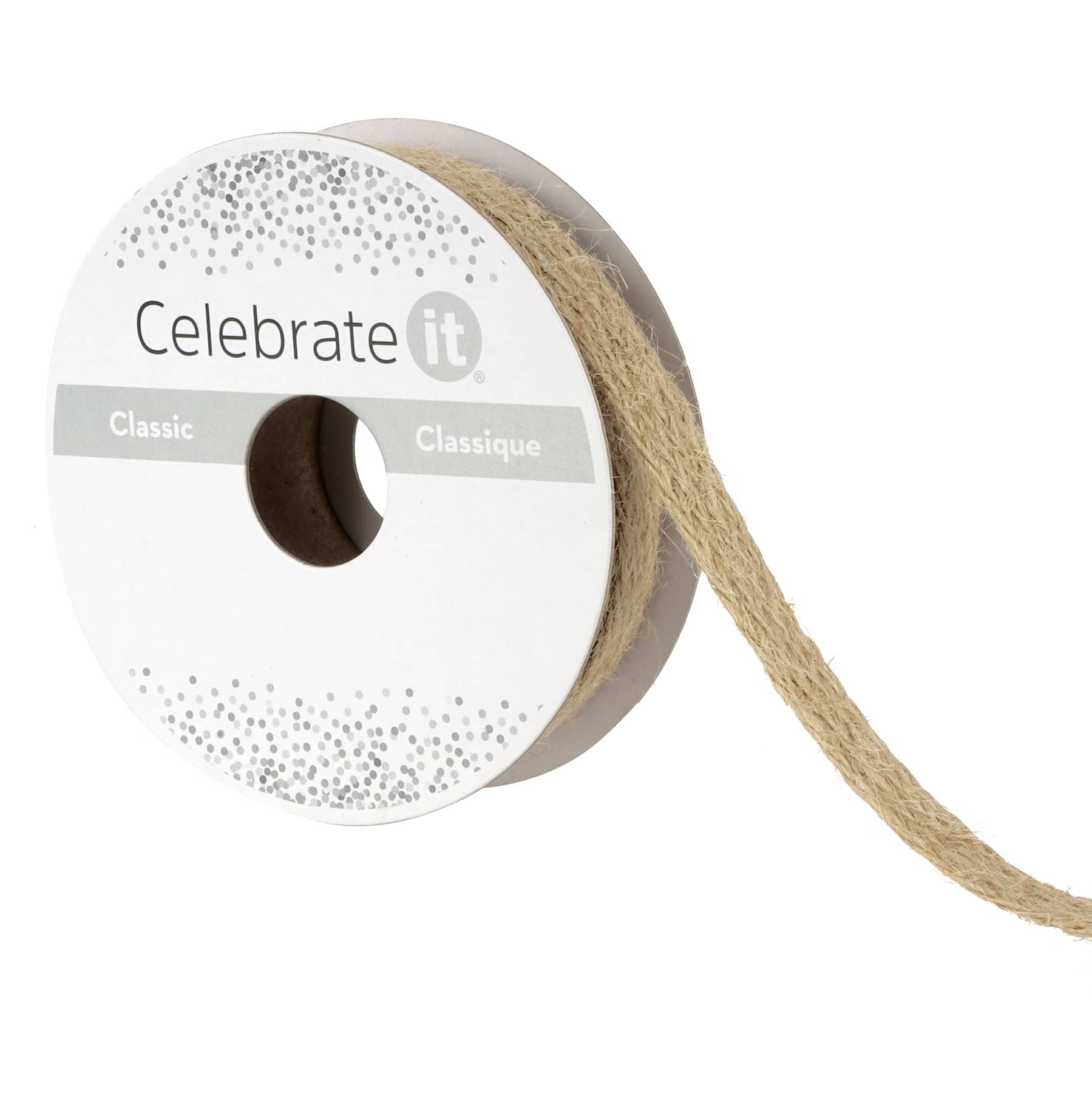 7/16&#x22; x 7yd. Jute Ribbon by Celebrate It&#xAE;