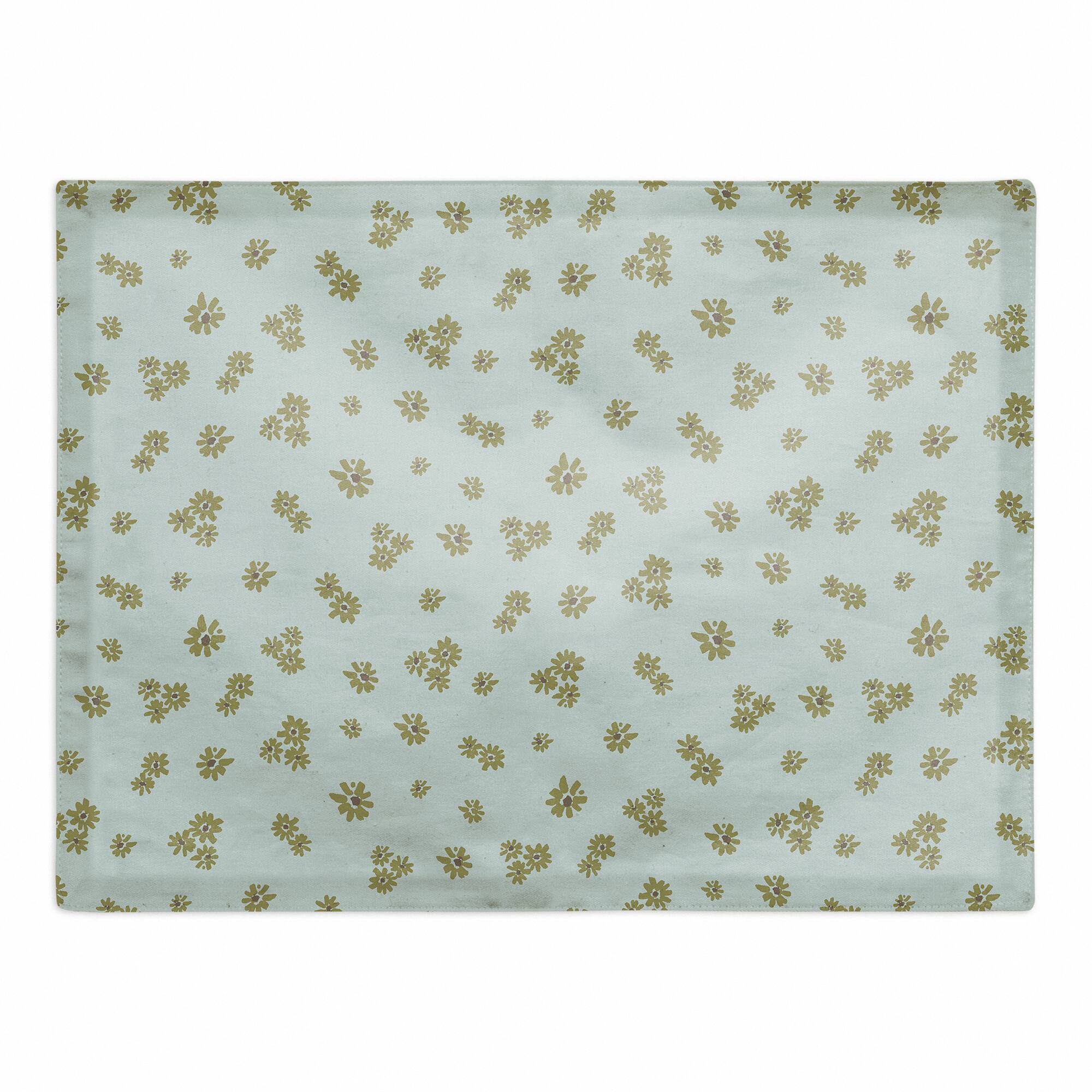 Daisy Pattern Cotton Twill Placemat