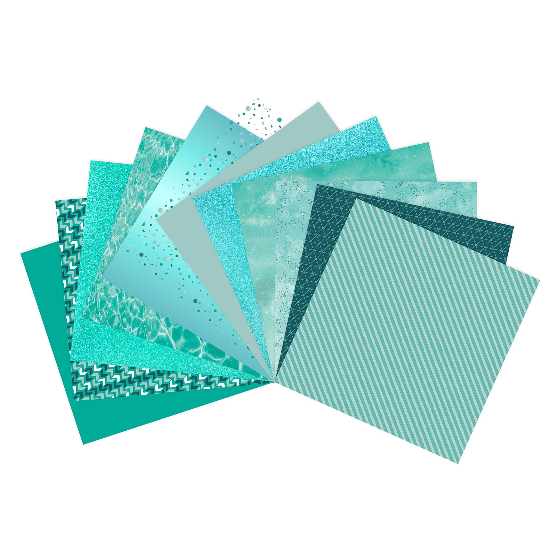 6 Pack: Specialty Teals Paper Pad by Recollections™, 12" x 12"