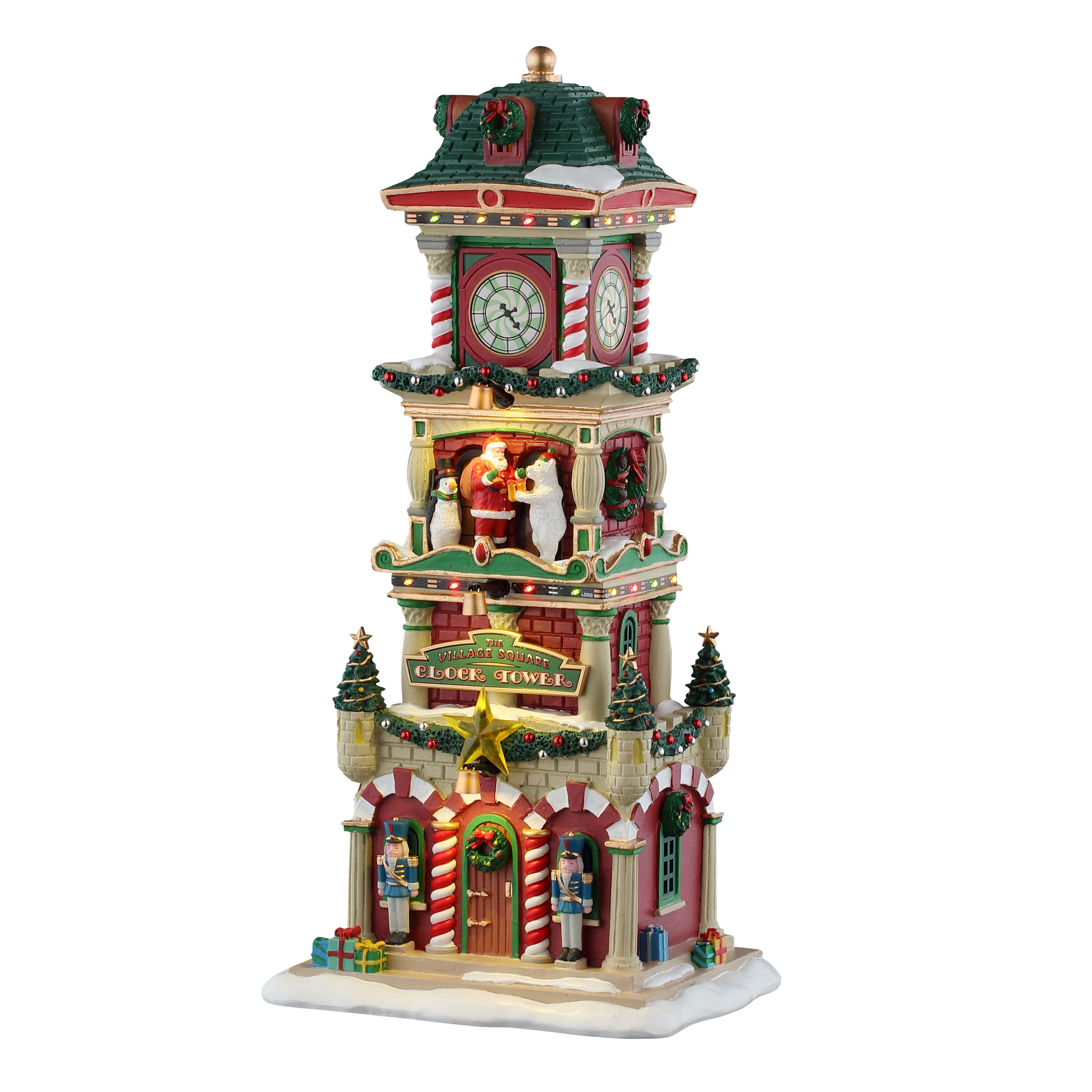 Lemax® Santa's Wonderland The Village Square Clock Tower
