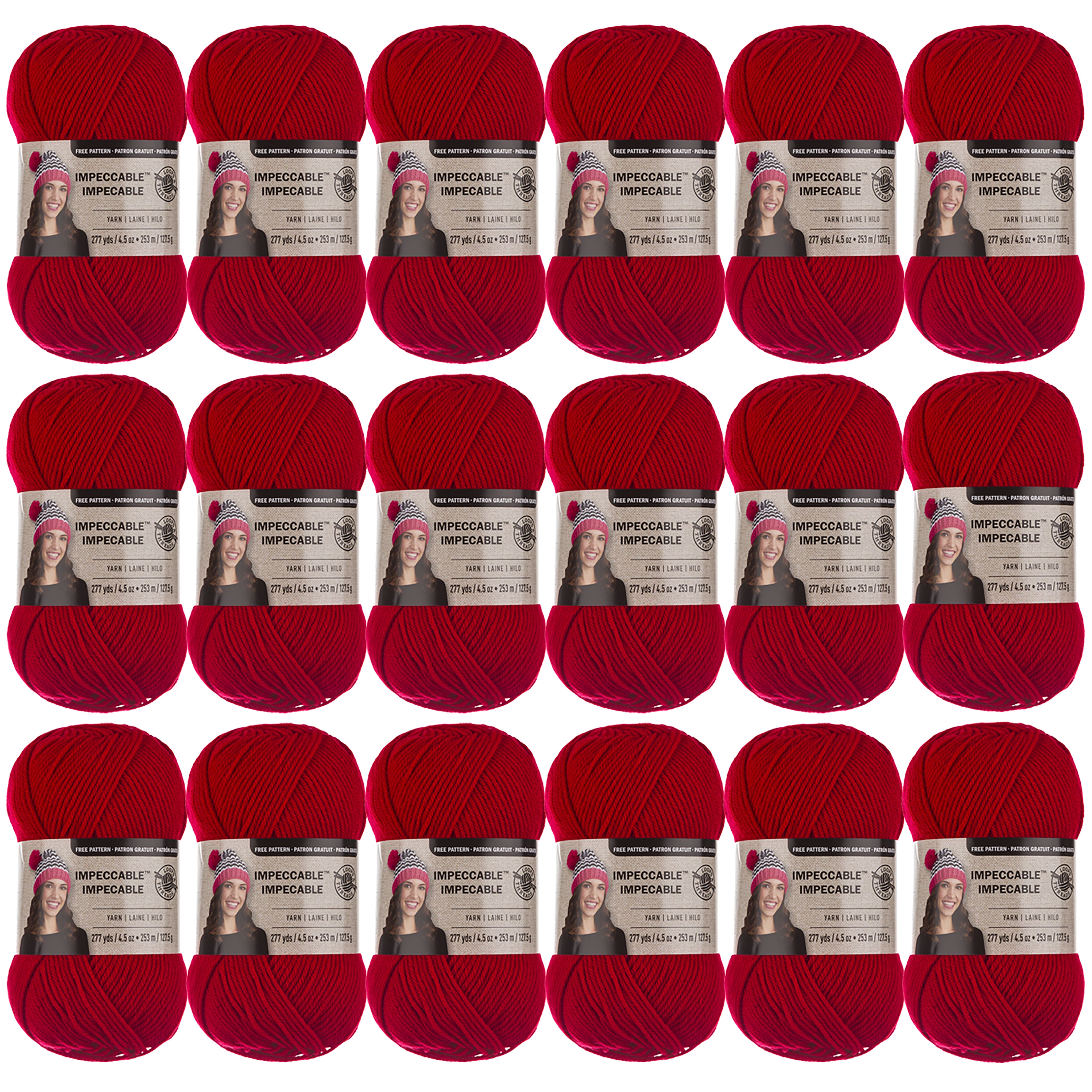 18 Pack: Impeccable® Solid Yarn by Loops & Threads®
