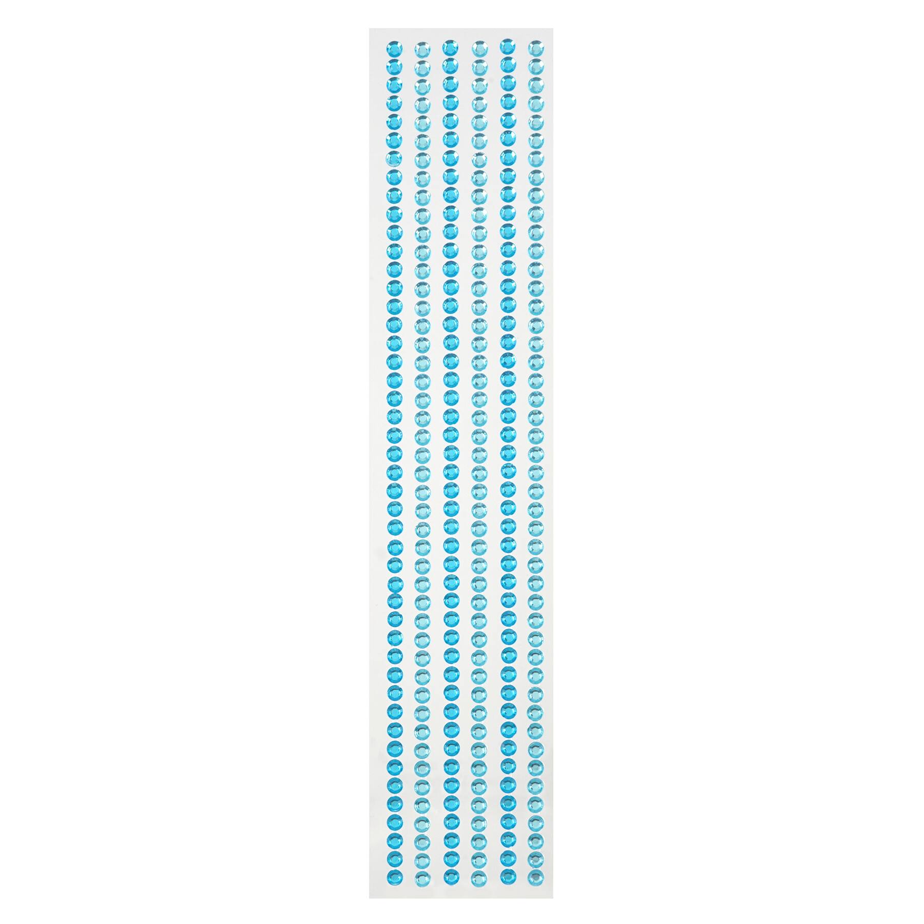12 Packs: 6 ct. (72 total) Blue Combo Rhinestone Borders by Recollections™