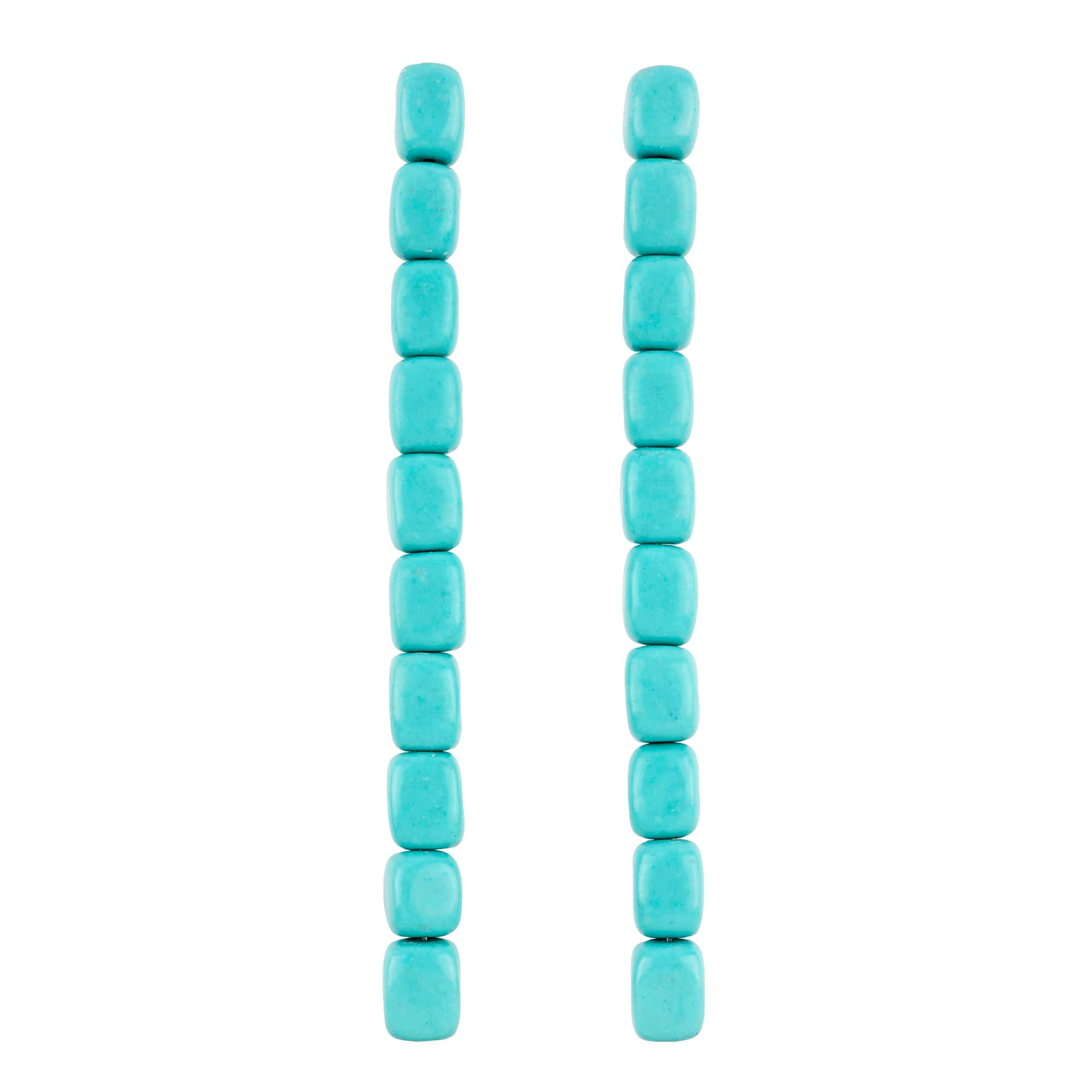 Turquoise Reconstituted Howlite Potato Beads by Bead Landing&#x2122;