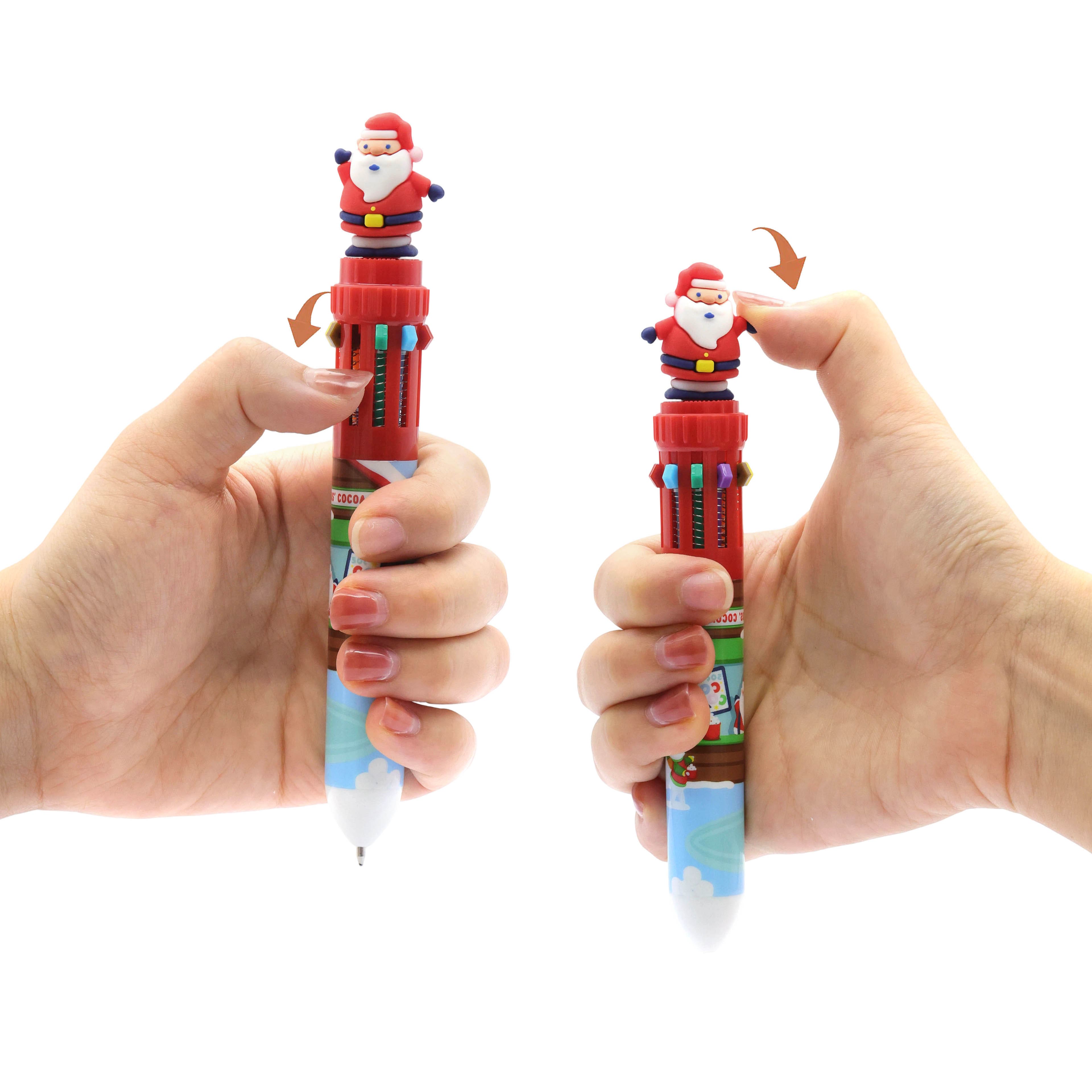 6&#x22; Santa 6-Color Novelty Click It Pen by Creatology&#x2122;