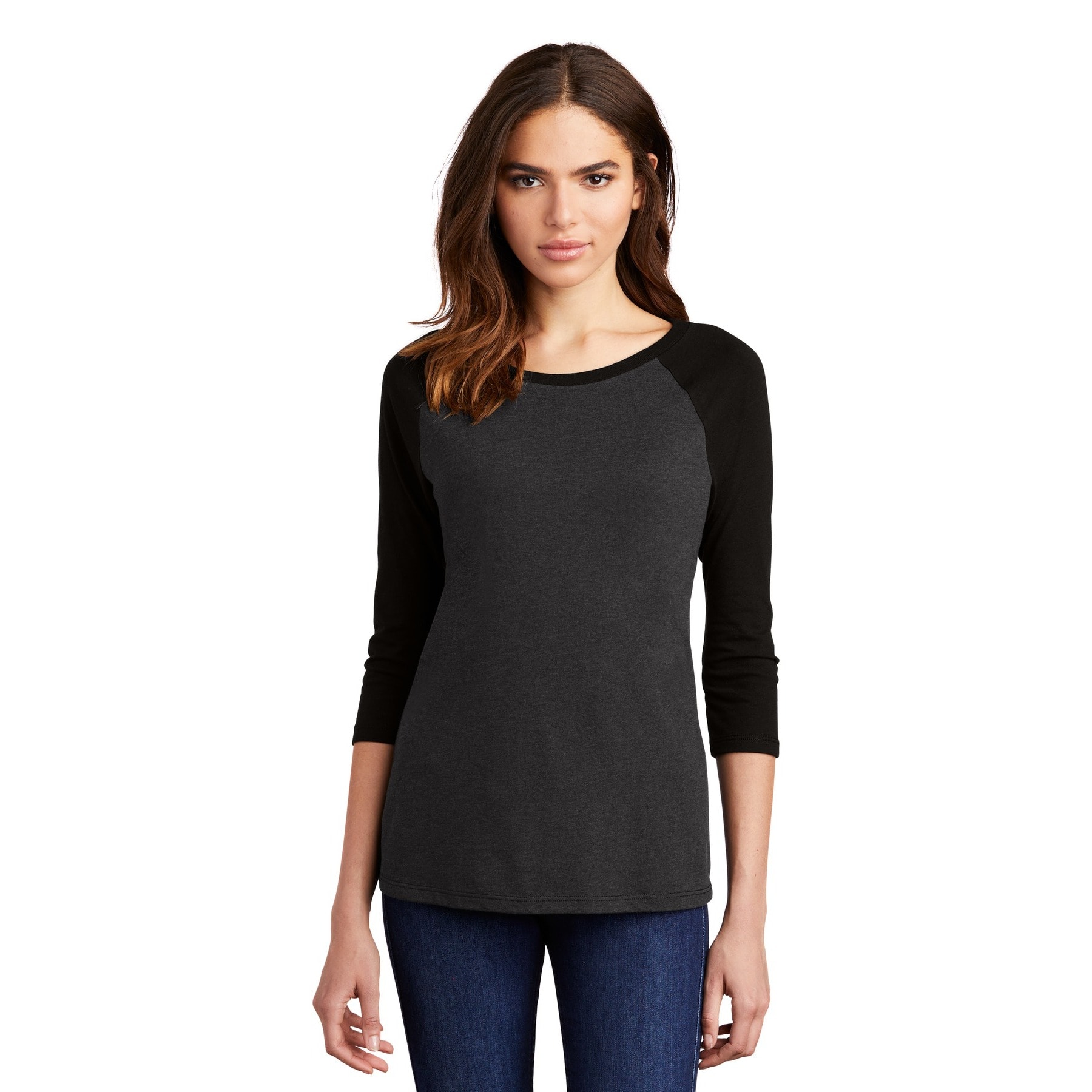 District® Women's Perfect Tri® 3/4-Sleeve Raglan Adult T-Shirt