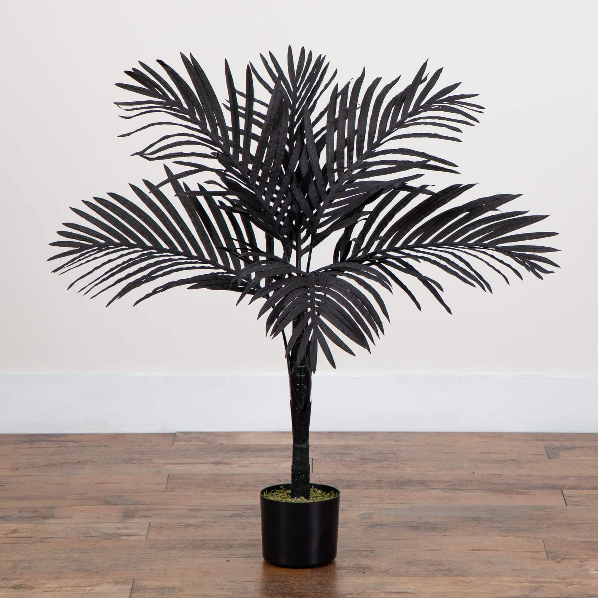 3ft. Artificial Halloween Black Golden Cane Tree