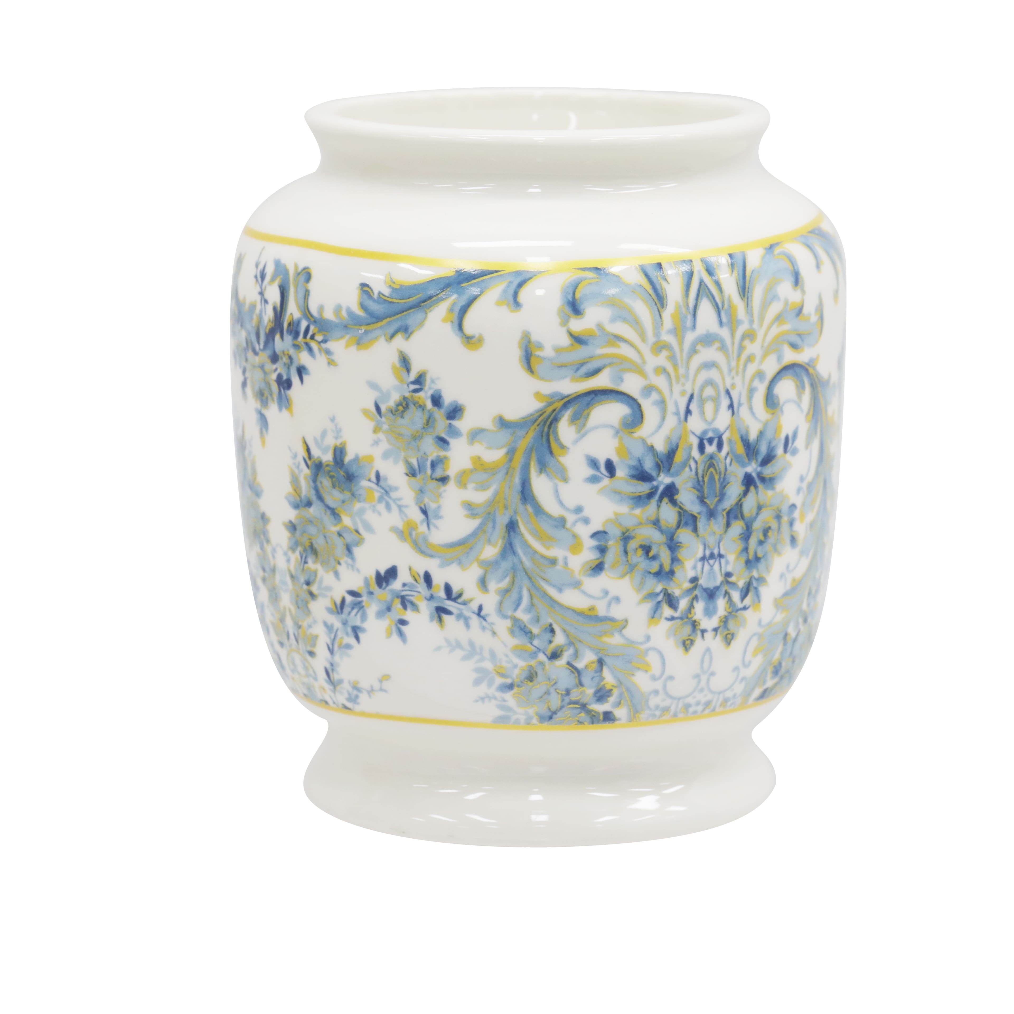 5.5&#x22; Blue Floral Ceramic Tabletop Vase by Ashland&#xAE;
