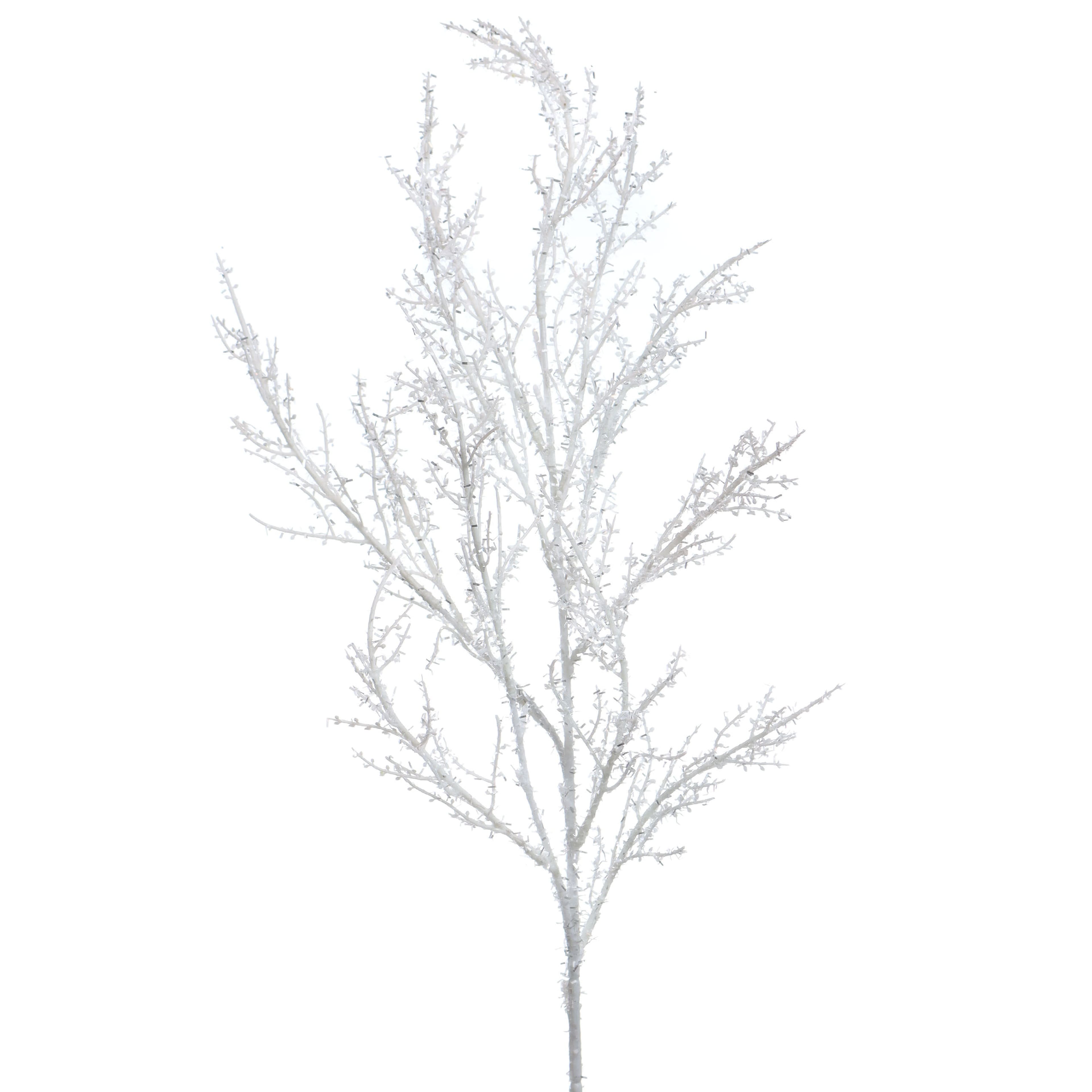 30&#x22; White Glitter Tinsel Stem by Ashland&#xAE;
