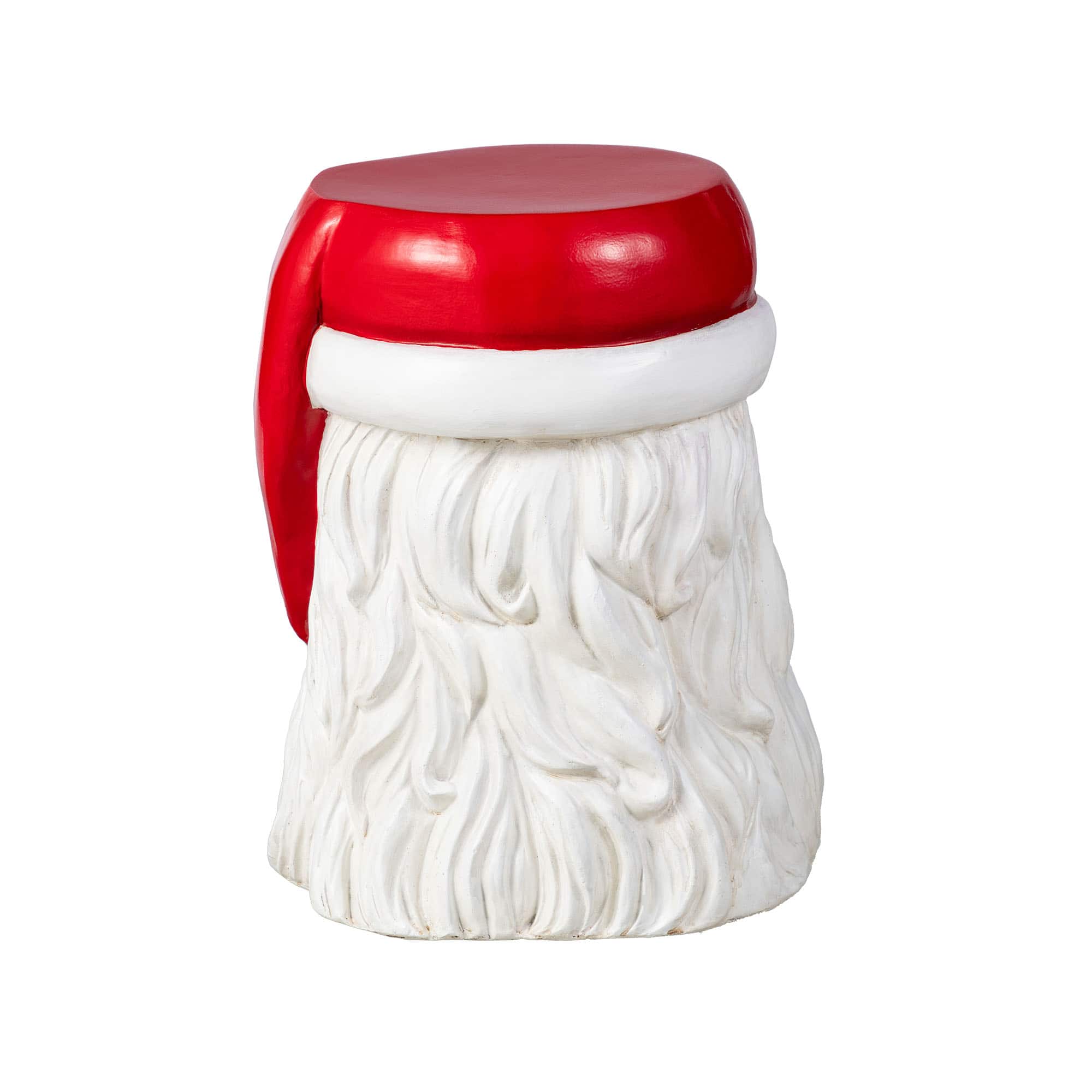 Glitzhome&#xAE; 16&#x22;H Christmas MGO Santa Stool or Accent Table