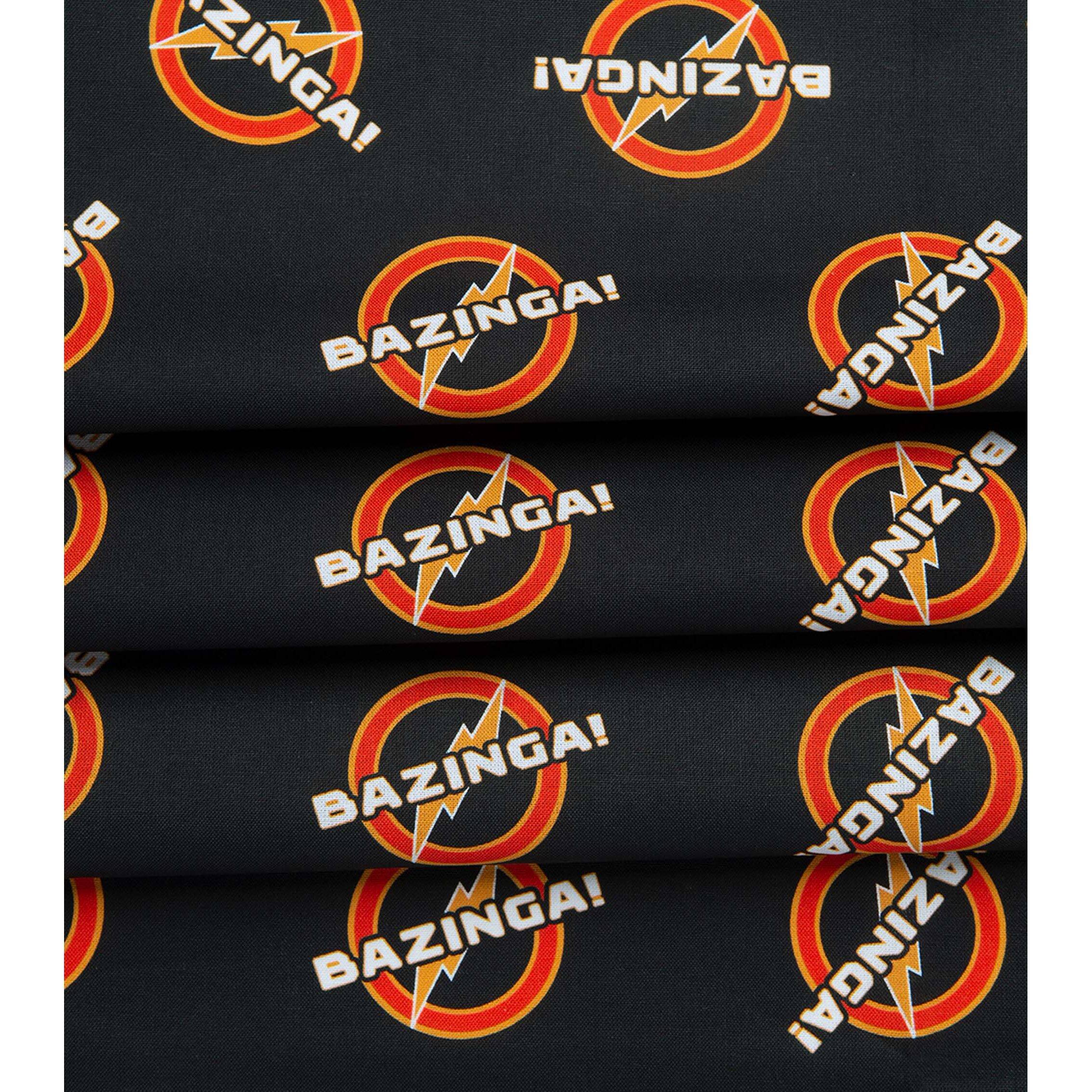 The Big Bang Theory Bazinga Precut Cotton Fabric