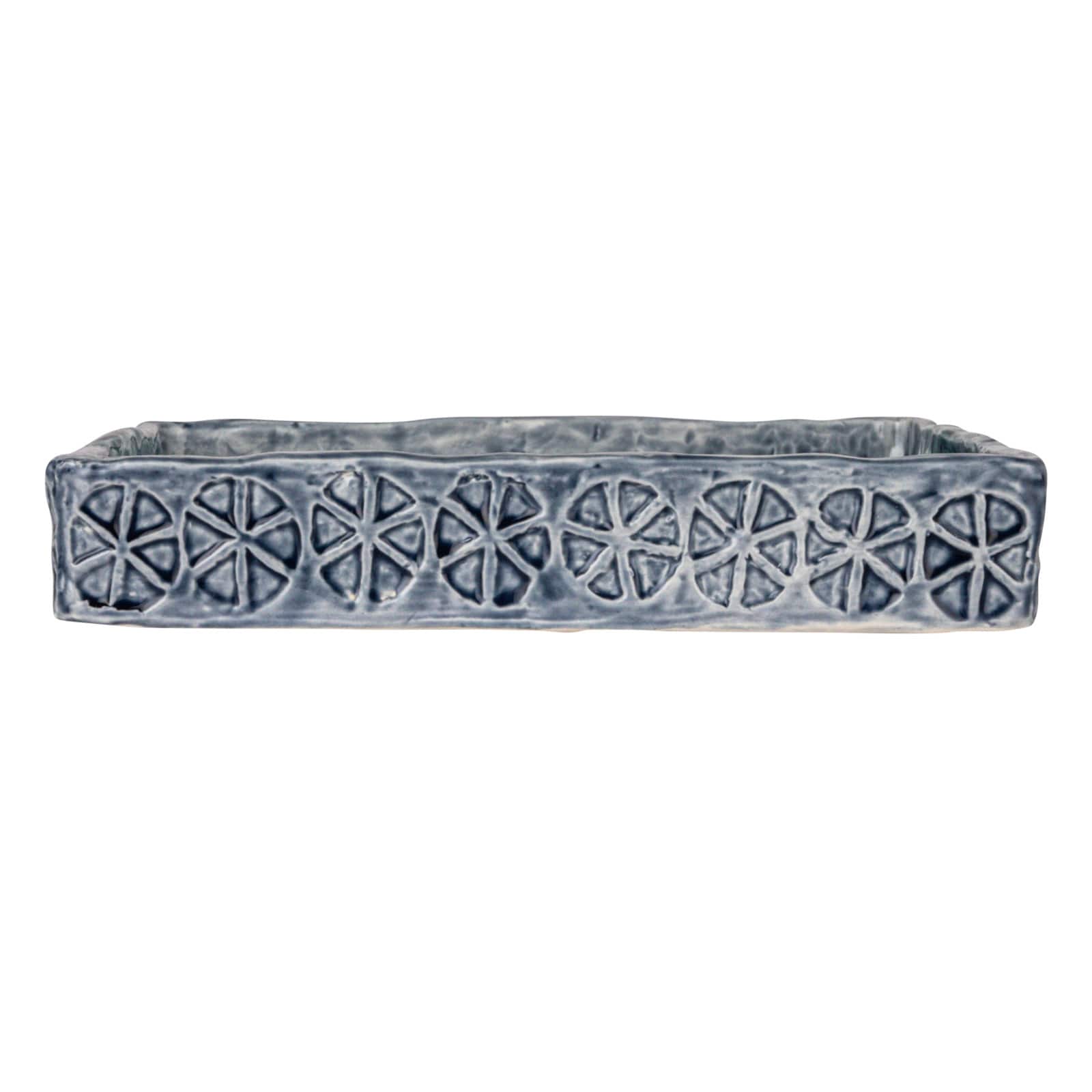 Hello Honey&#xAE; 7.5&#x22; Blue Coastal Stoneware Napkin Holder