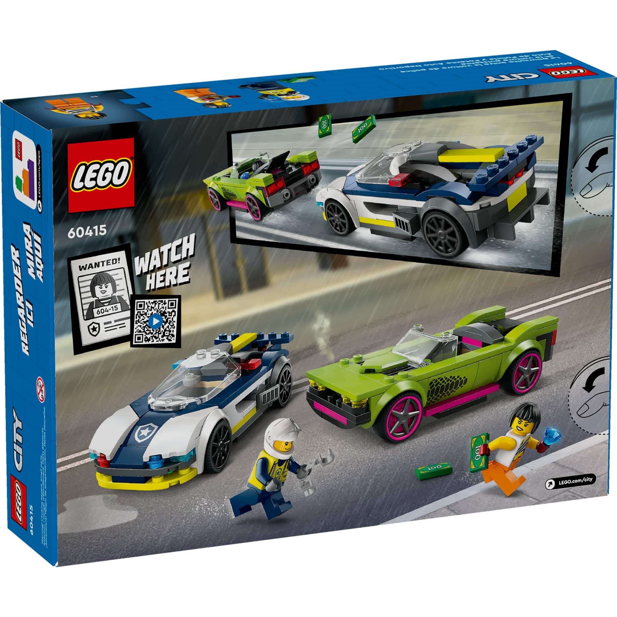 LEGO&#xAE; City Police Car and Muscle Car Chase Set 60415