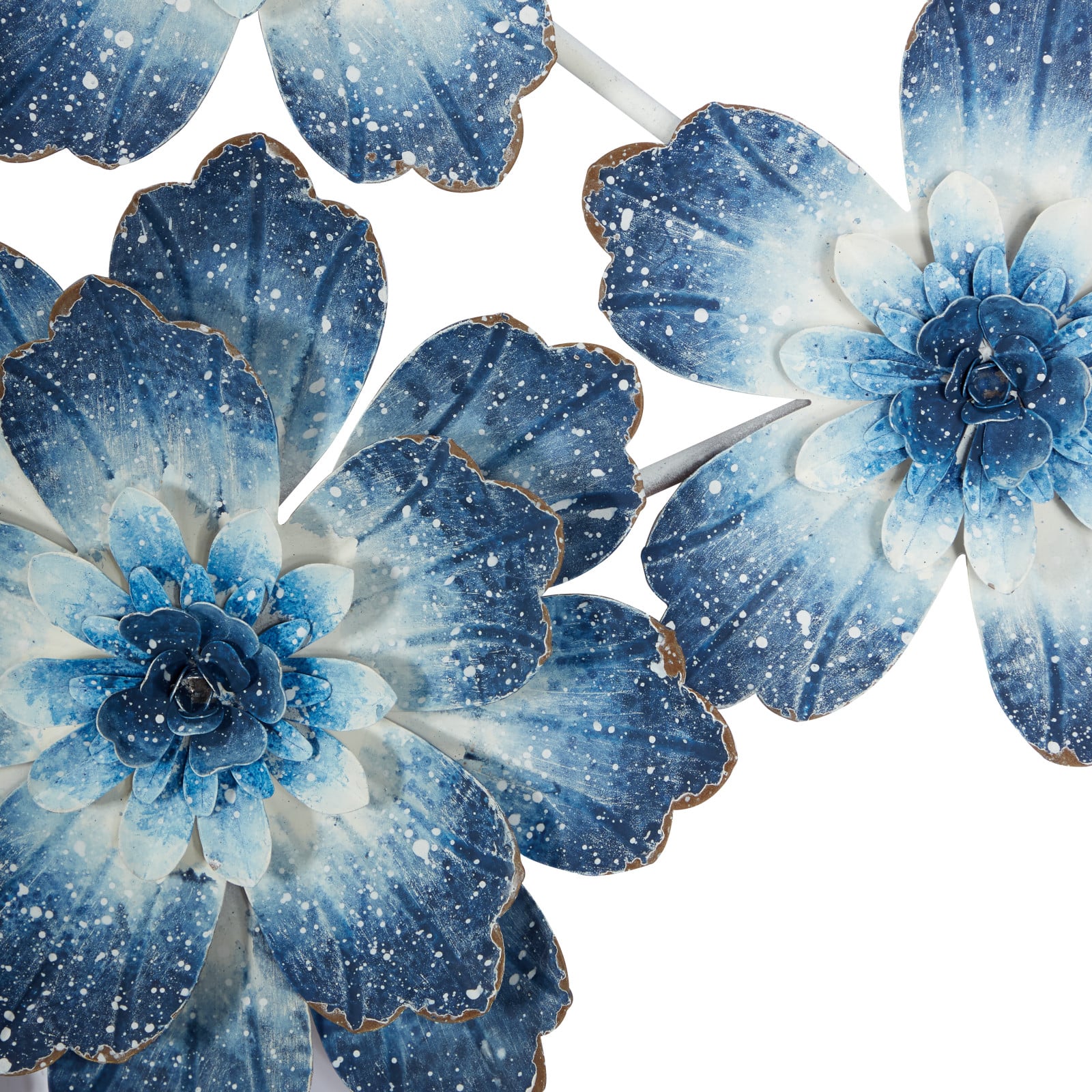 46&#x22; Blue Metal Contemporary Wall D&#xE9;cor