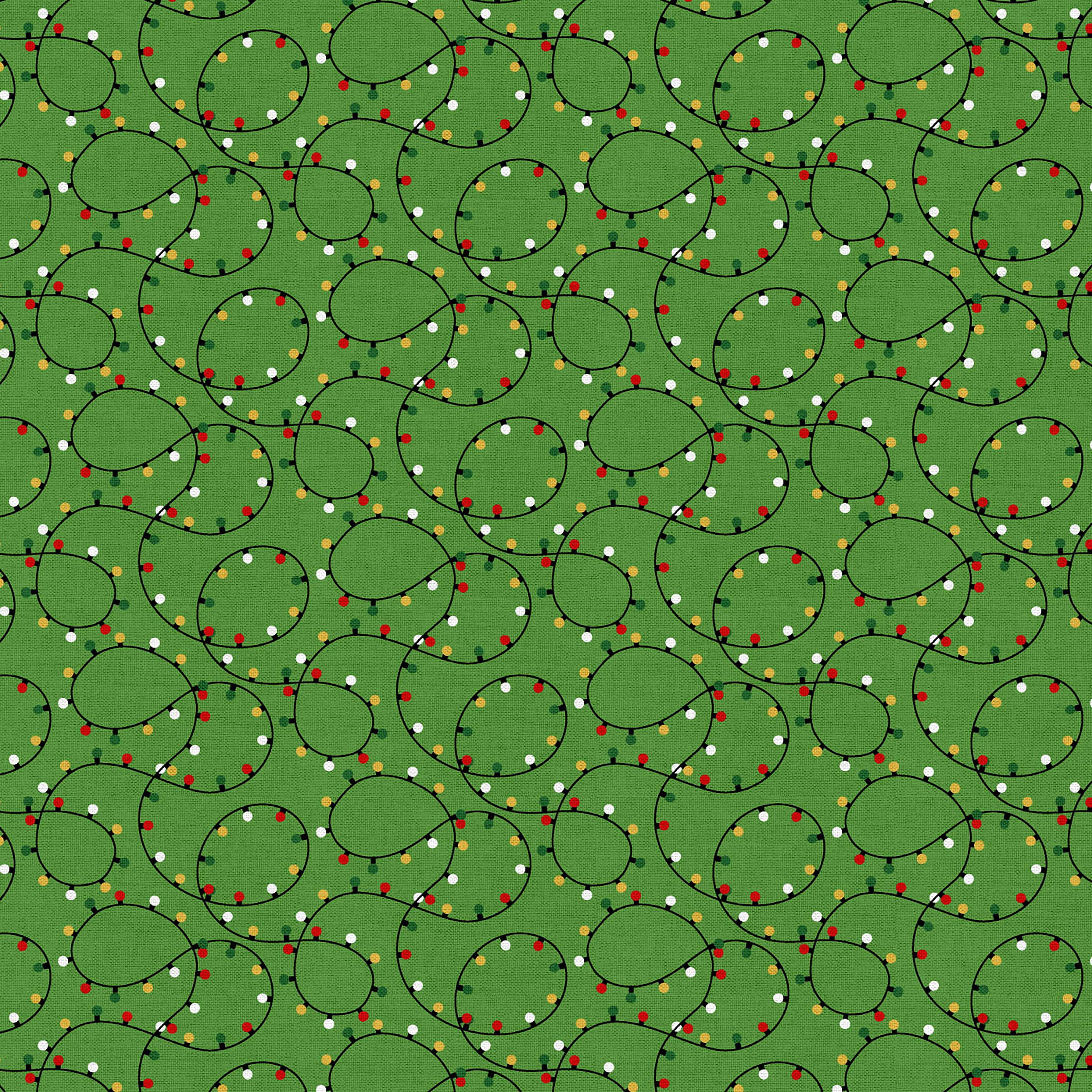 Fabric Editions Holiday Lights Cotton Fabric