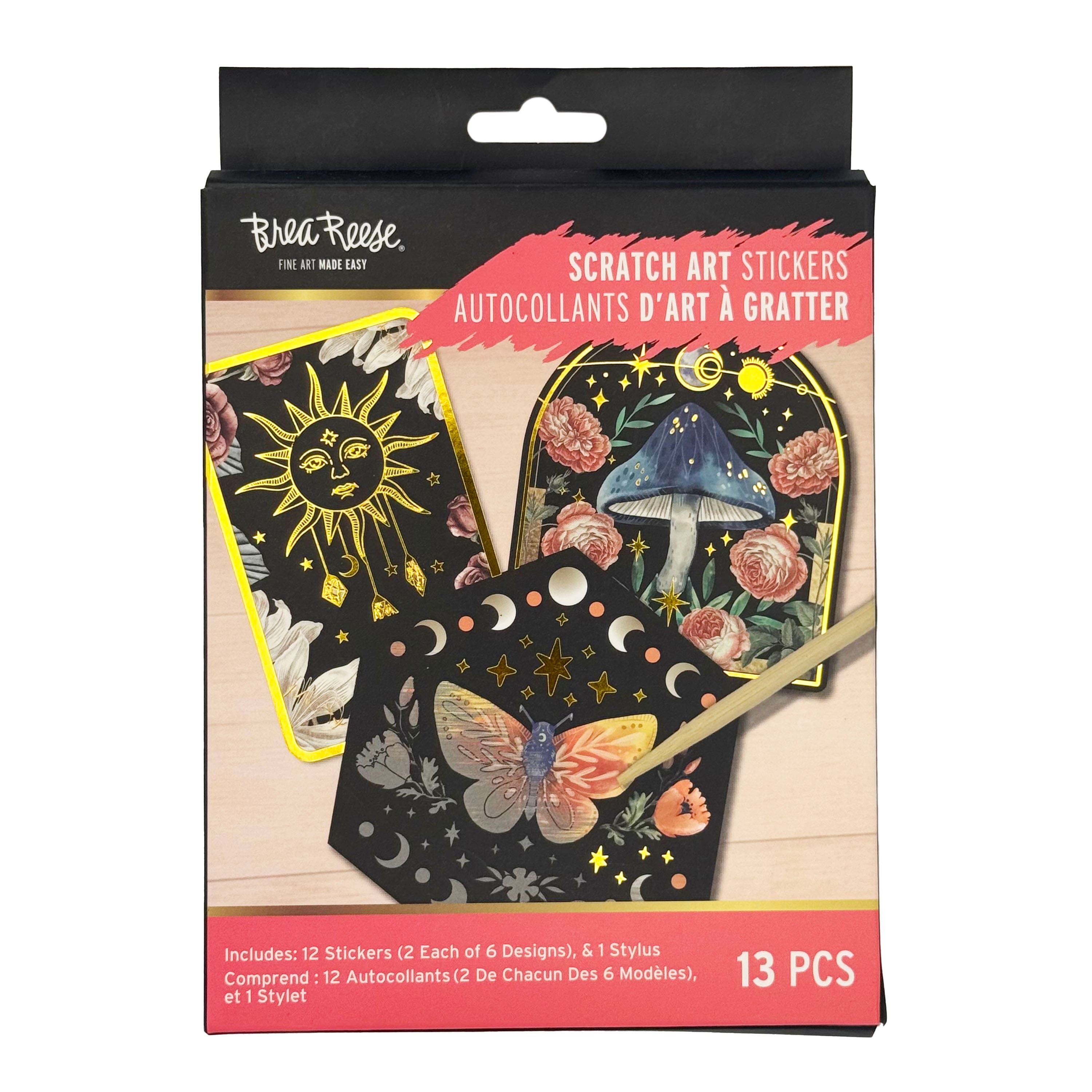 Brea Reese™ Celestial Scratch Art Stickers