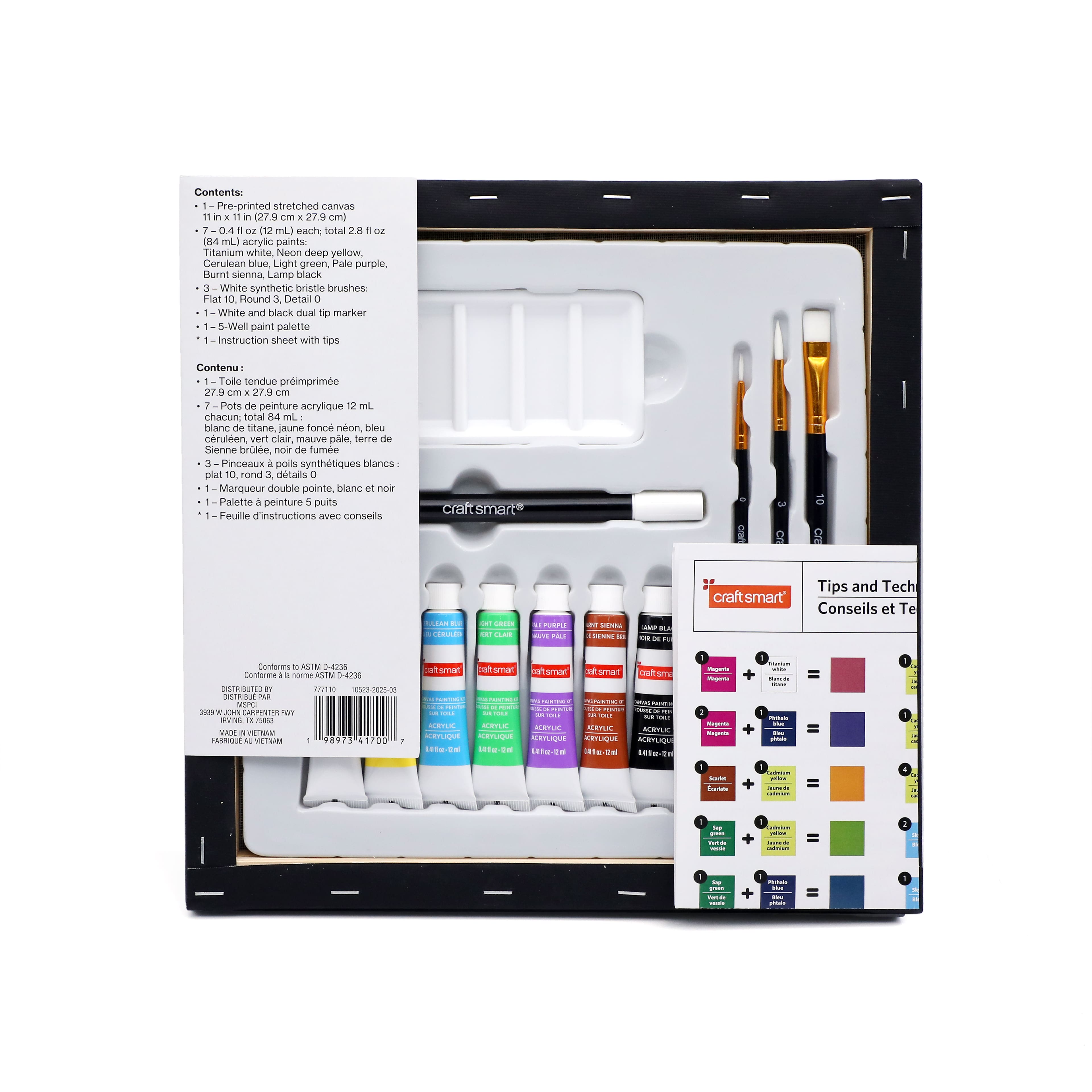11&#x22; x 11&#x22; Haunted House Canvas Painting Kit by Craft Smart&#xAE;