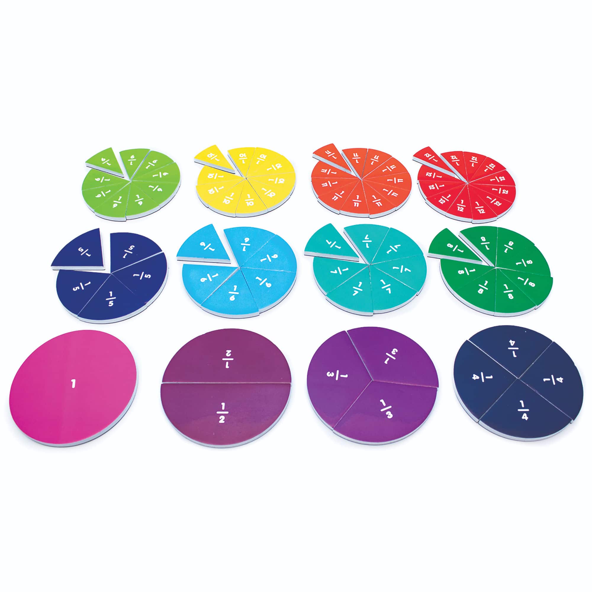 Junior Learning® Fraction Segments Magnetic Activities Learning Set