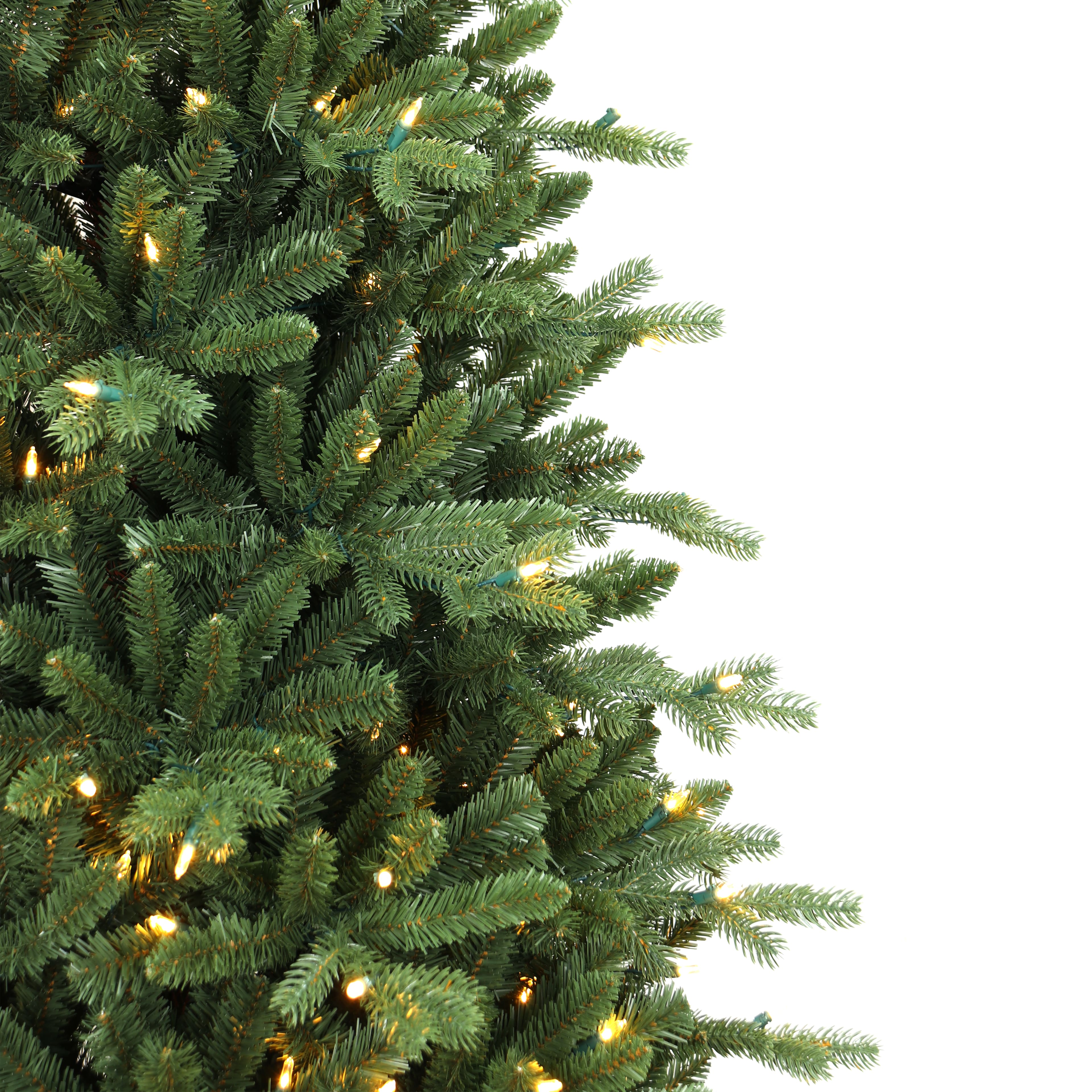 7.5ft. Pre-Lit Glenwood Slim Artificial Christmas Tree, Warm White LED Lights by Ashland&#xAE;