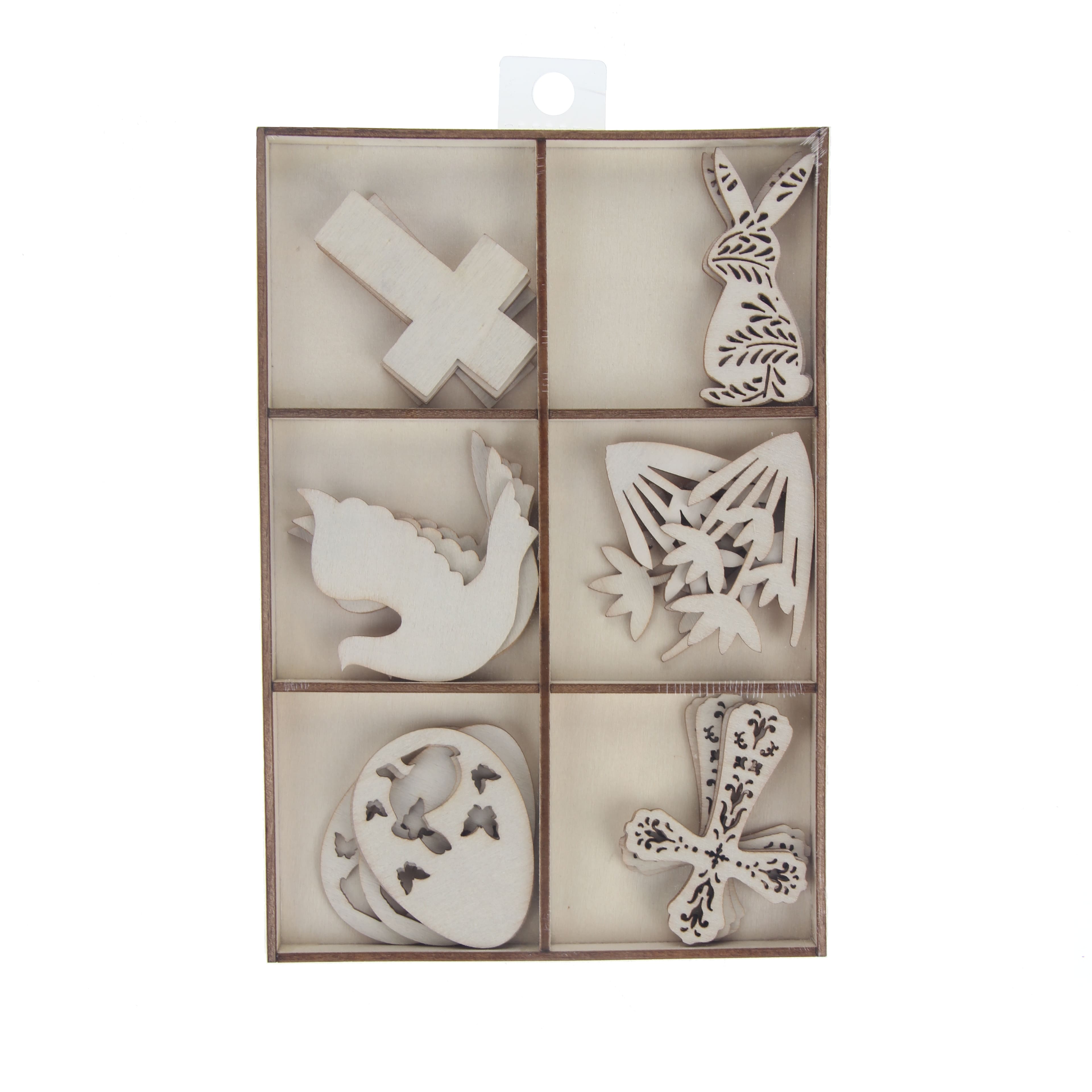 Classic Easter DIY Plywood Shapes, 24ct. by Make Market&#xAE;