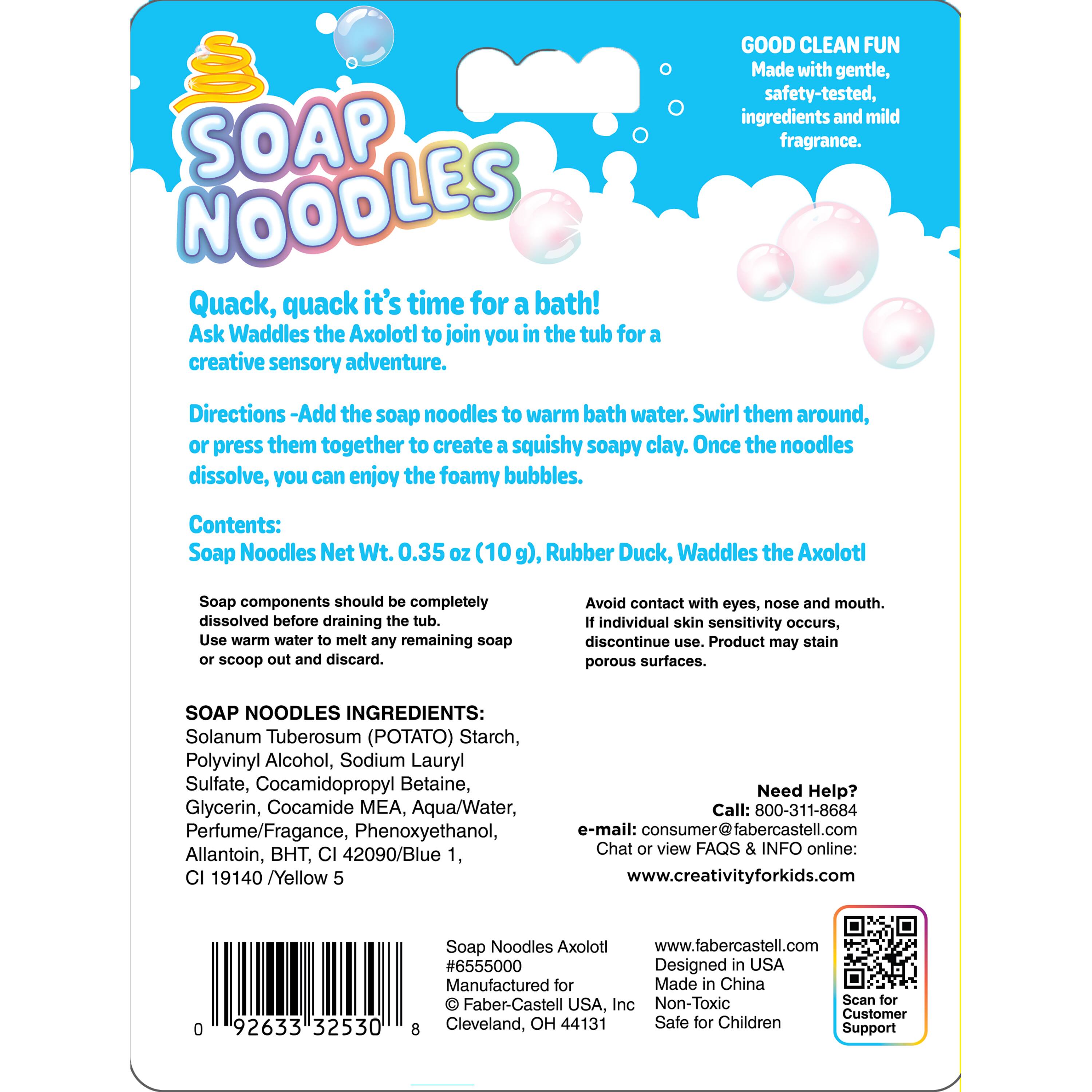 Faber-Castell Soap Noodles Waddles the Axolotl Bathtub kit