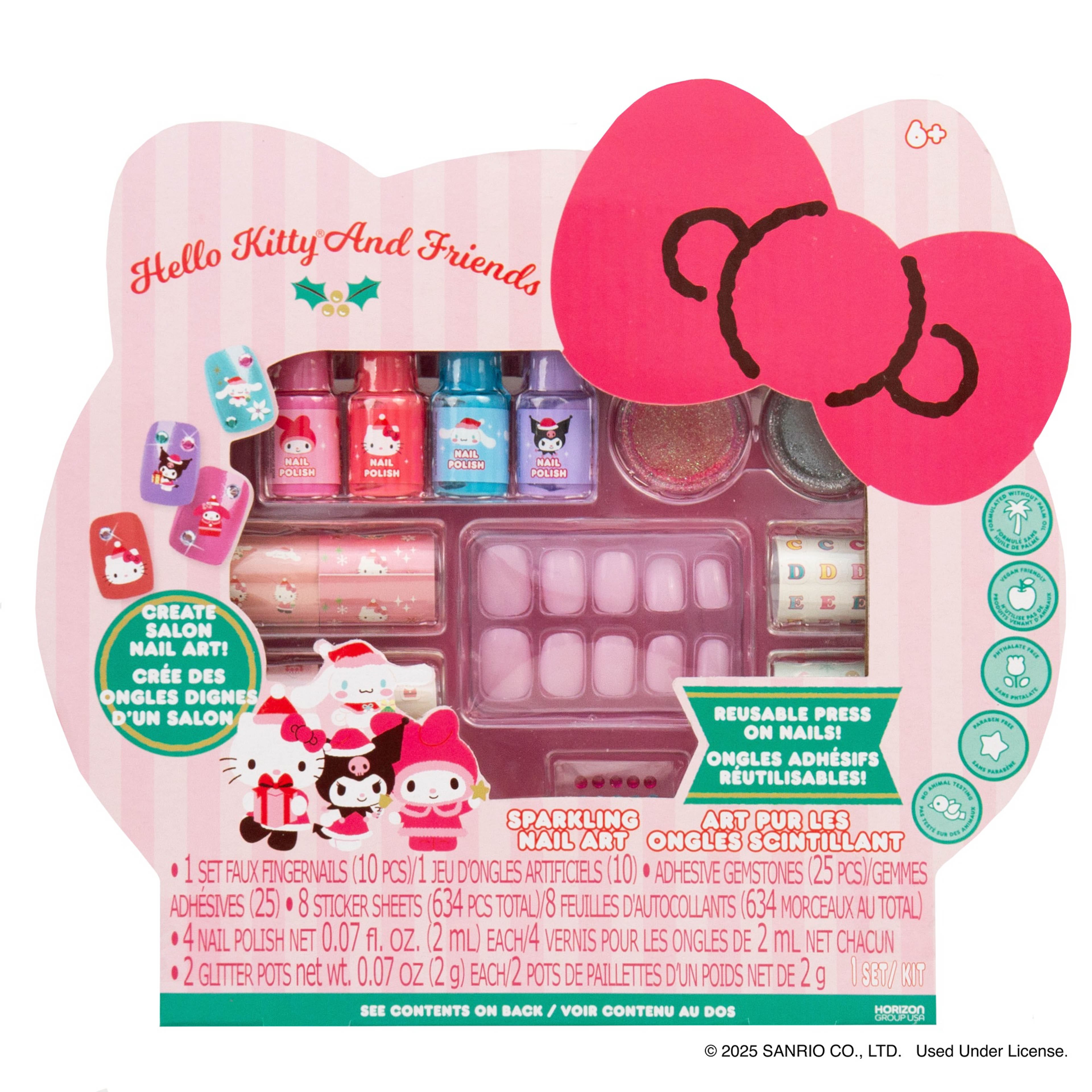 Hello Kitty® & Friends Sparkling Holiday Nail Art