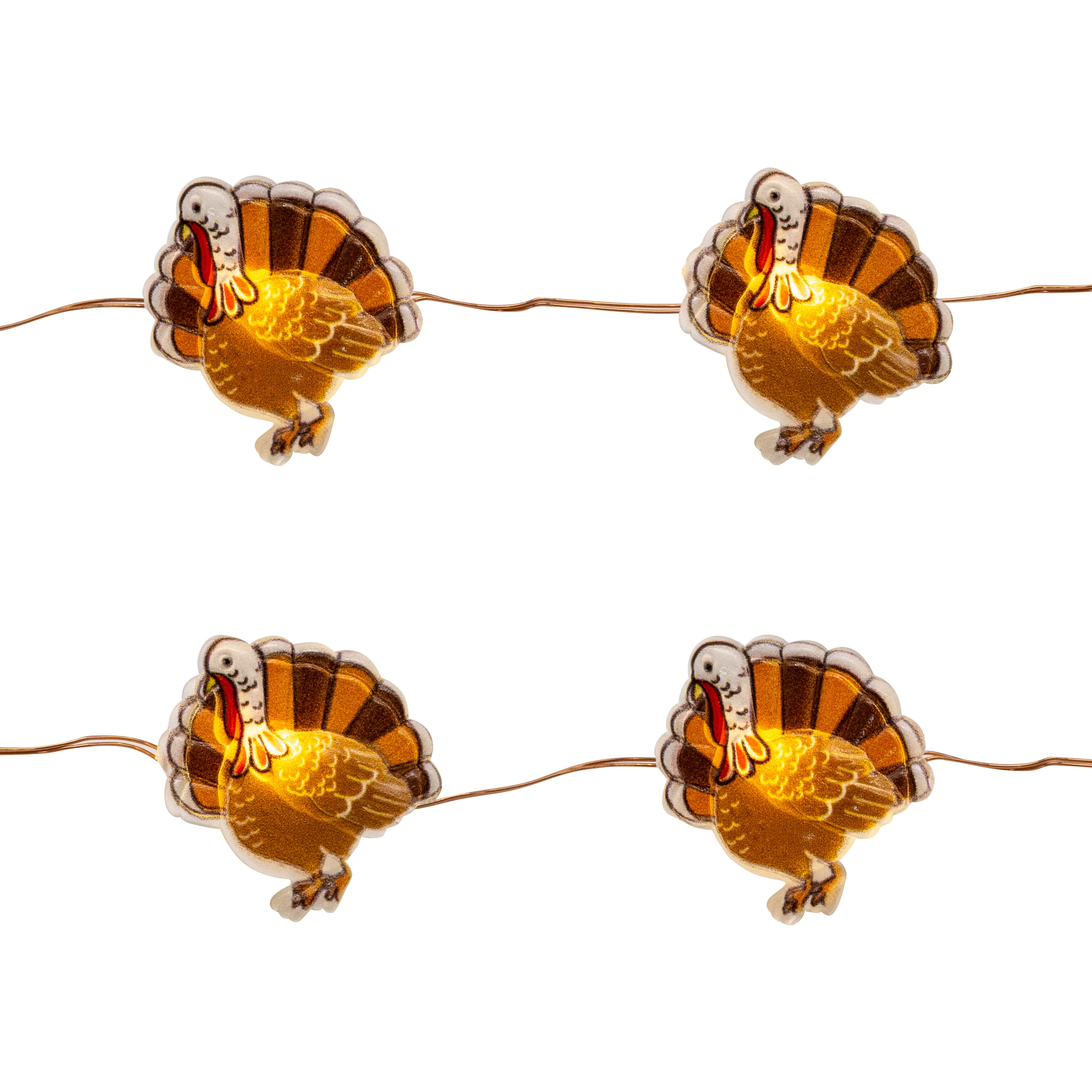 18ct. Warm White LED Turkey Icon String Lights by Ashland®