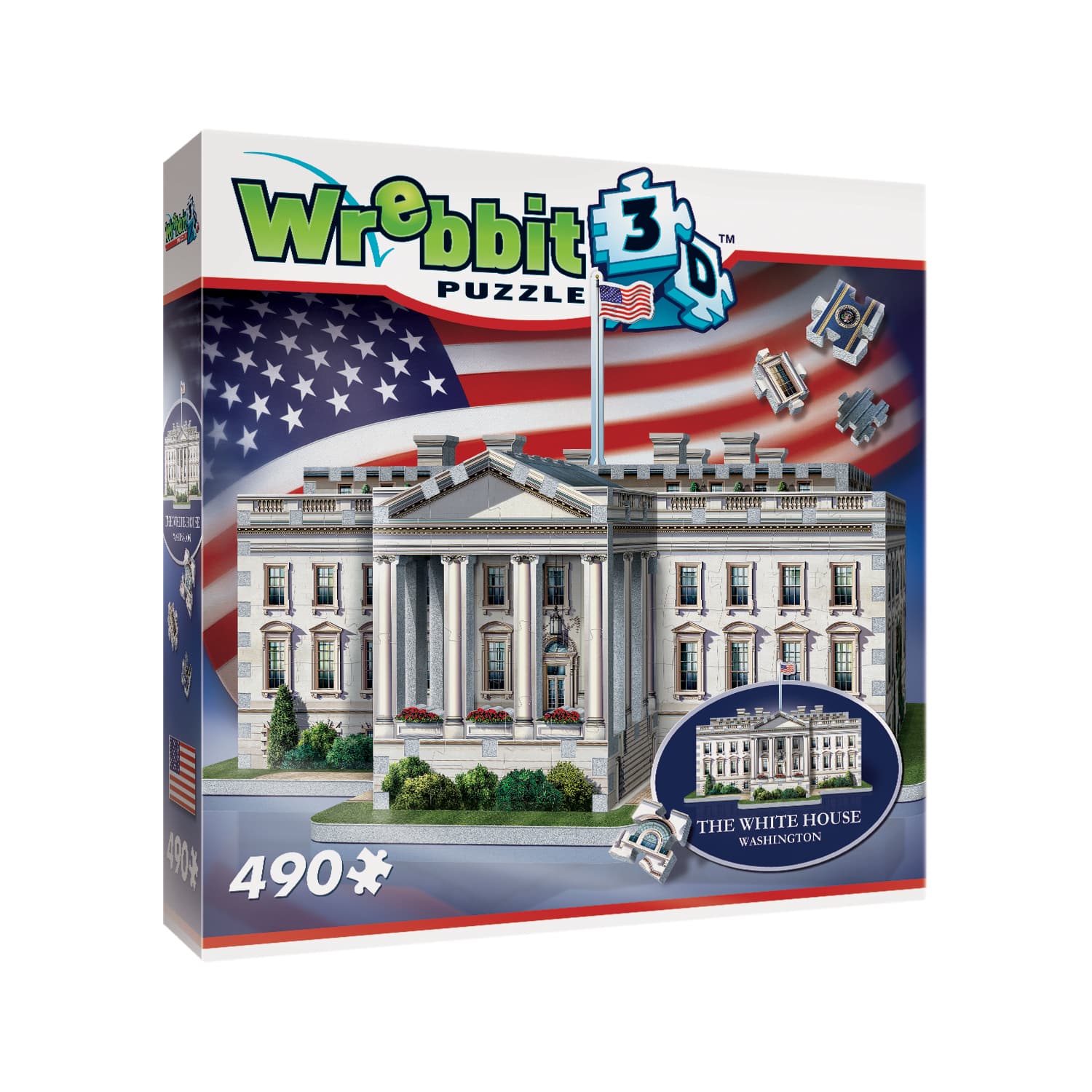 Wrebbit 3D Puzzle&#x2122; The White House 490 Piece Puzzle