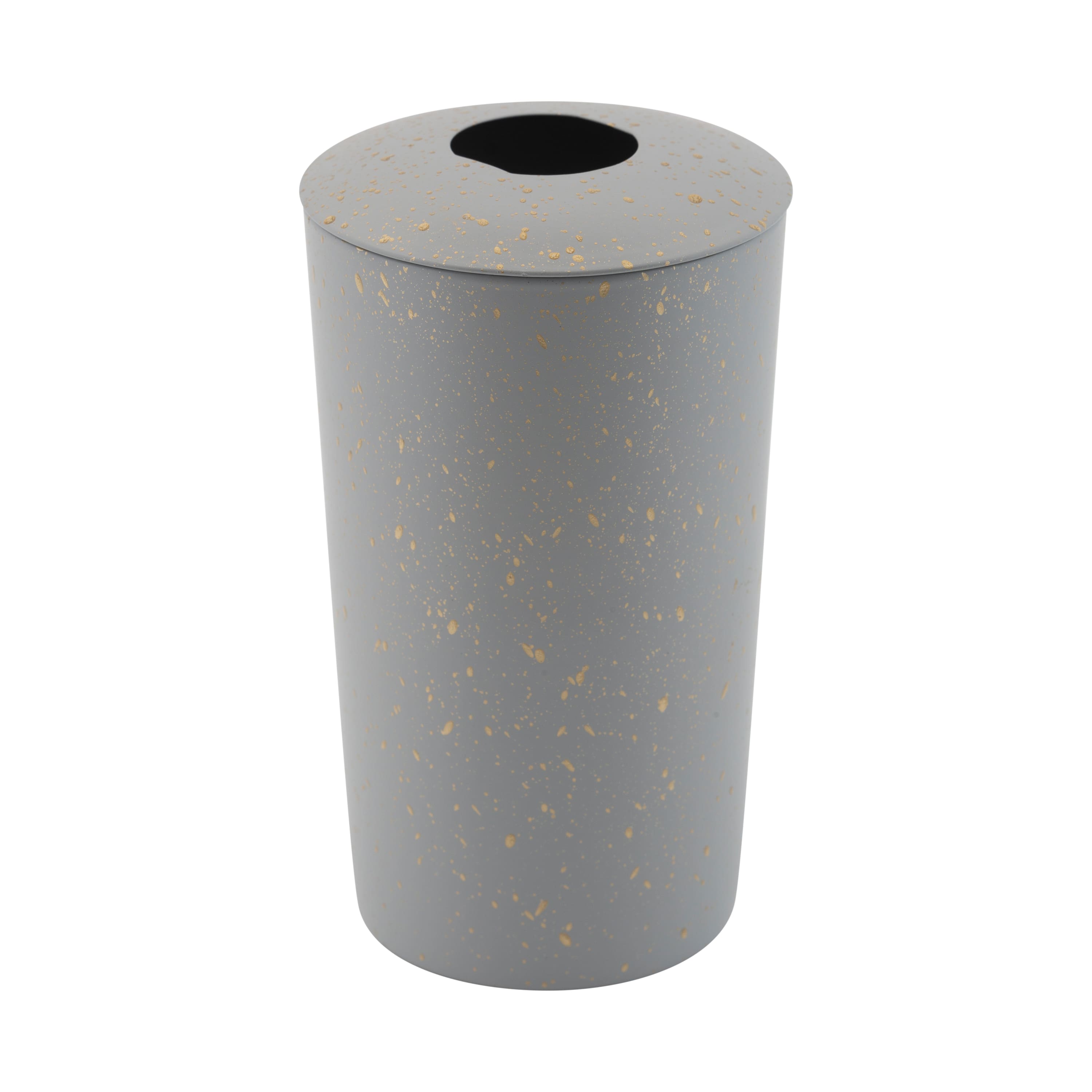 Elle Décor Gray Modern Metal Soap Pump