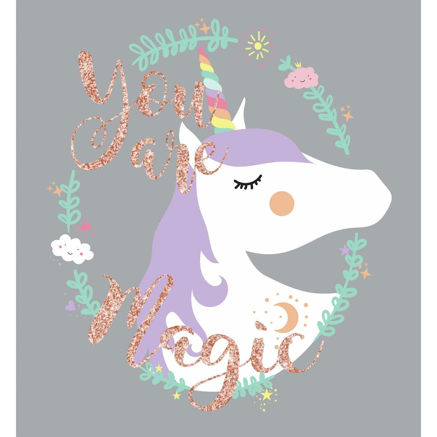 RoomMates Unicorn Magic Peel & Stick Giant Wall Decals