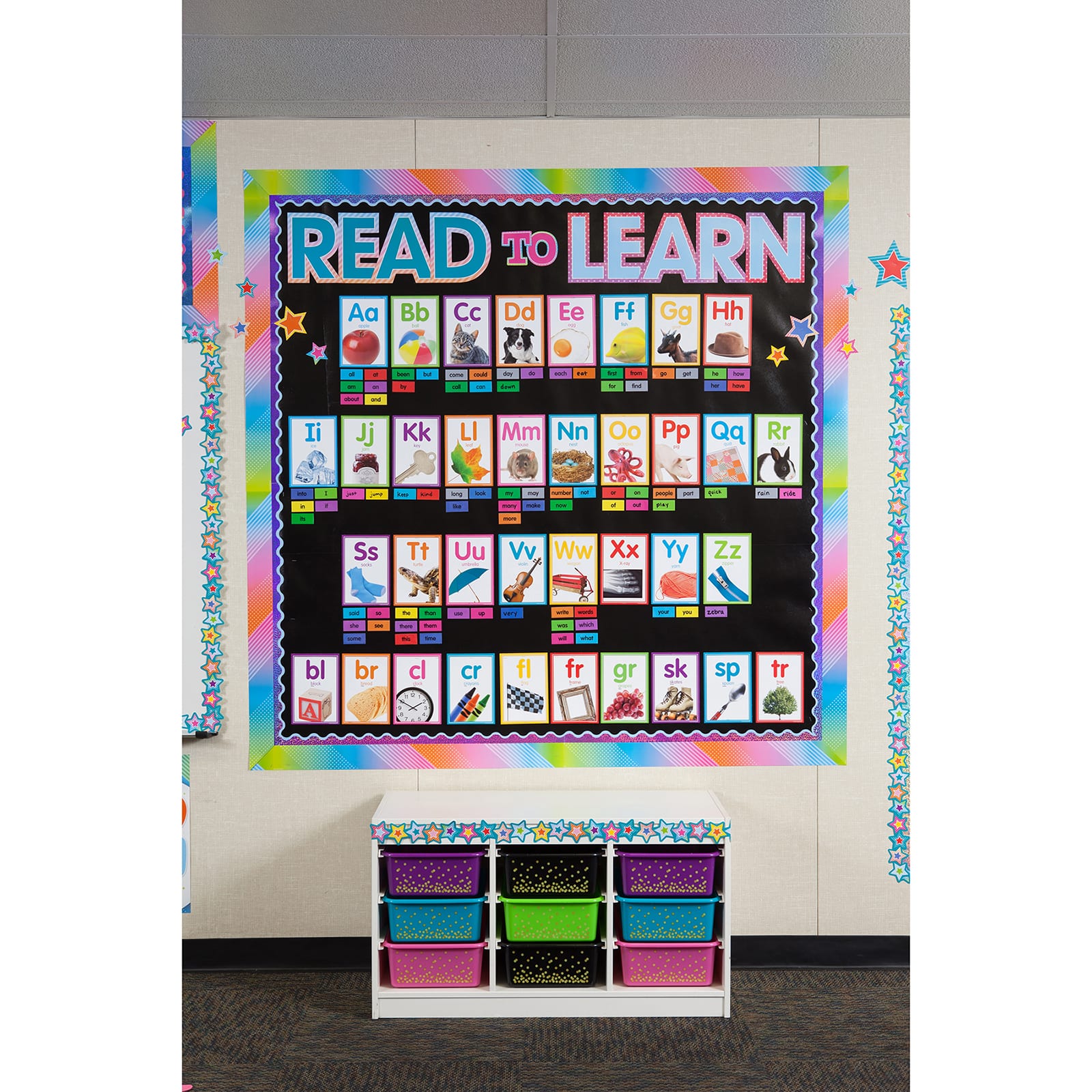 Teacher Created Resources® Large Confetti Plastic Storage Bin, 3ct.