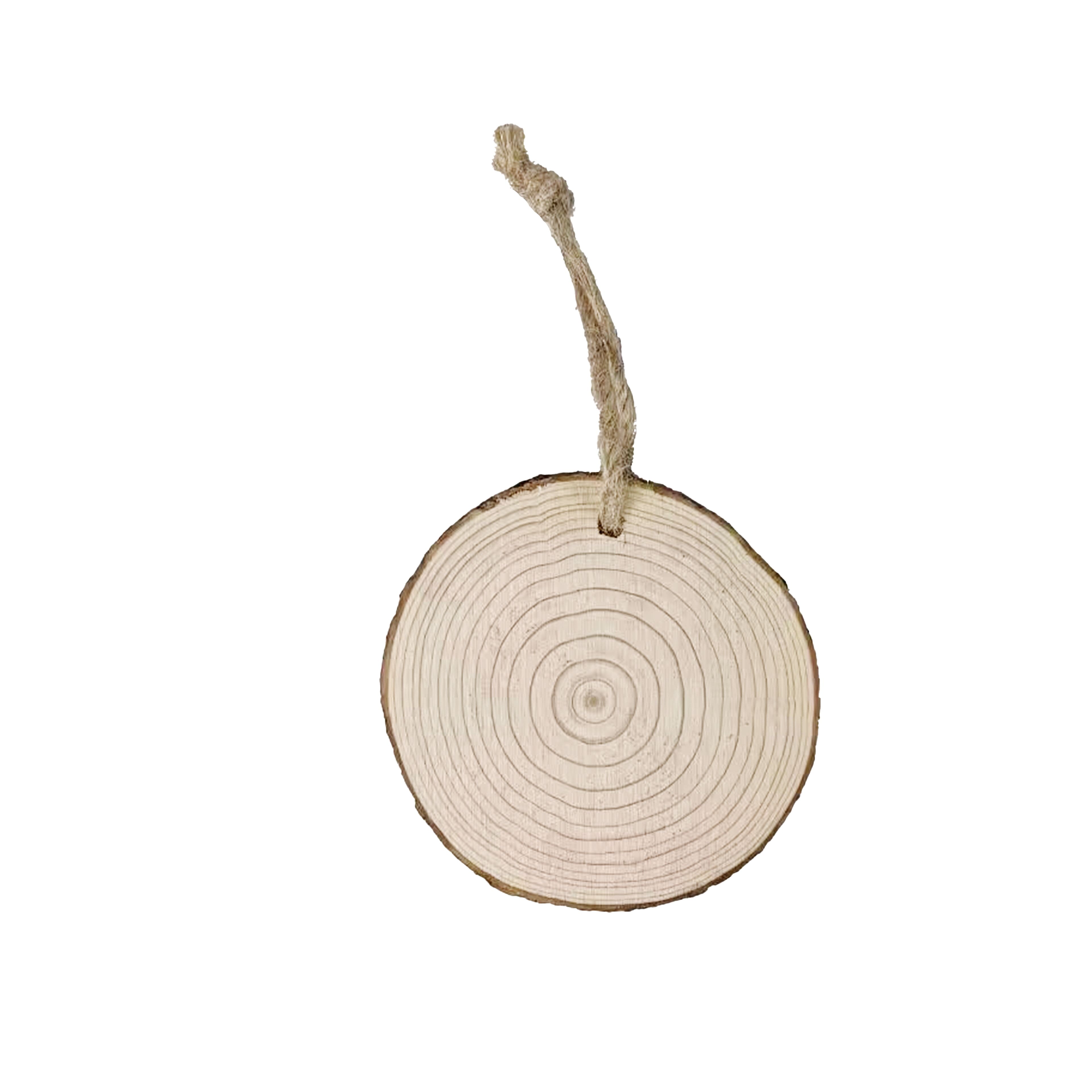 4&#x22; Rustic Round DIY Pinewood Ornaments, 5ct. by Ashland&#xAE;