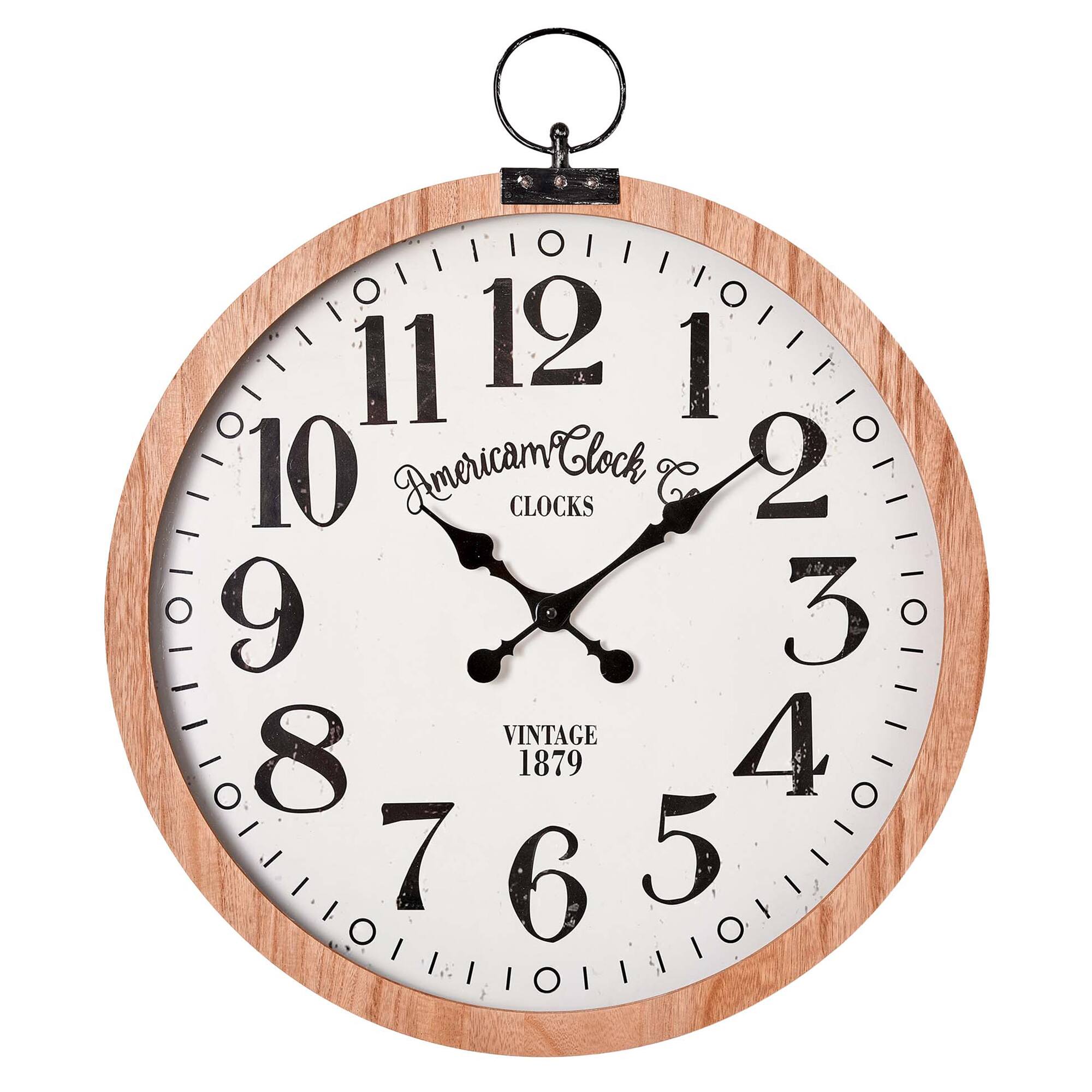 American Clock Co. Vintage Pocket Watch Wall Clock - 27.5&#x22;