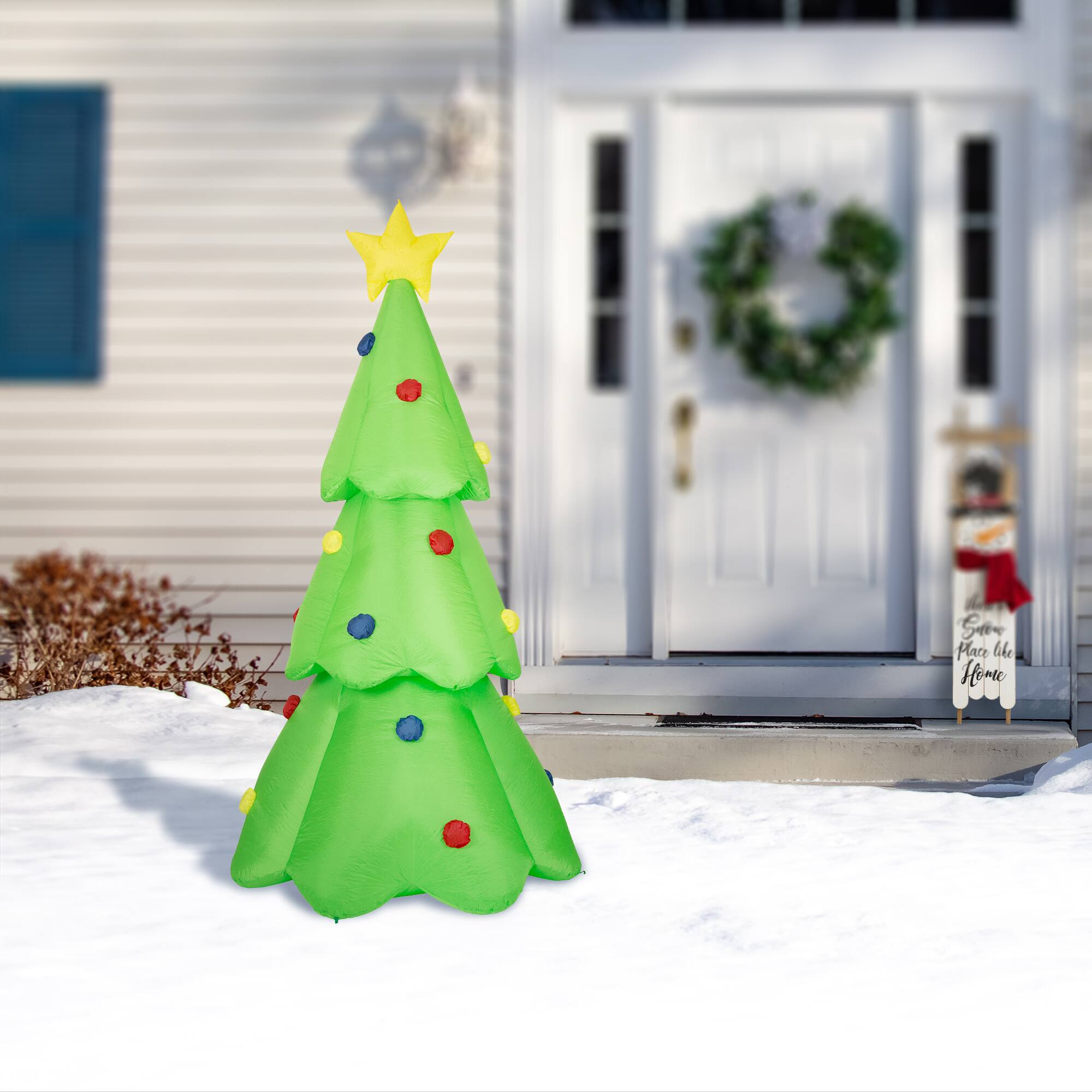 Glitzhome® 9ft. LED Inflatable Christmas Tree