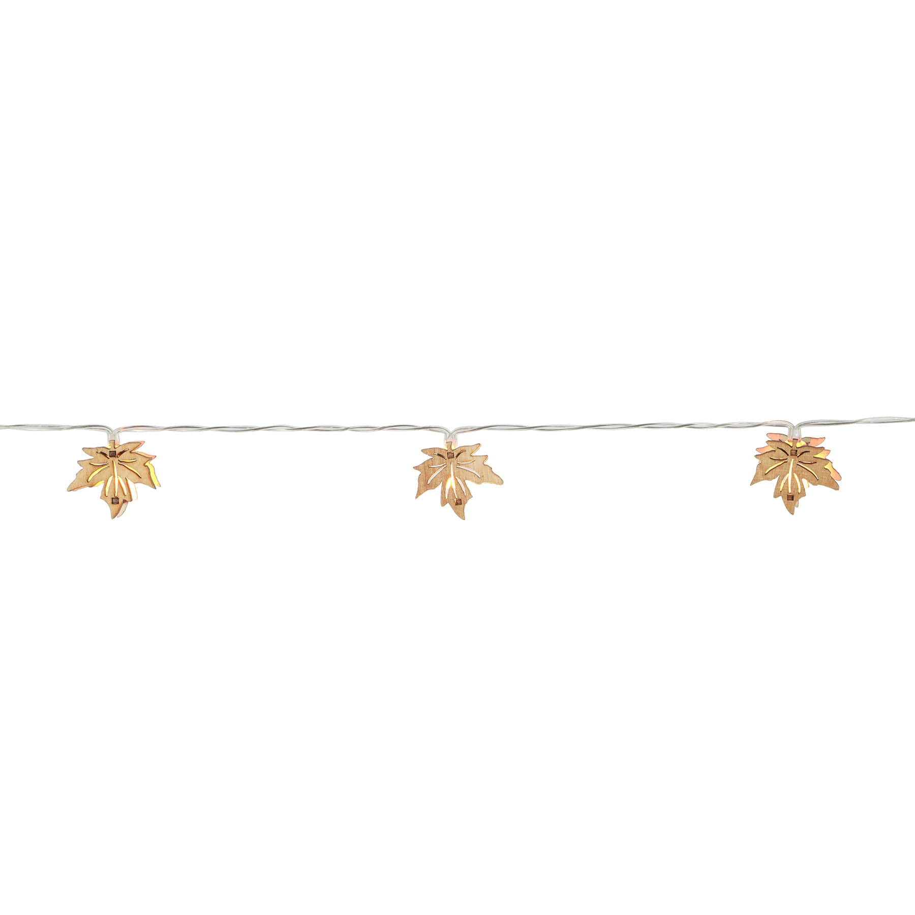 10ct. Warm White LED Maple Leaf String Lights by Ashland&#xAE;