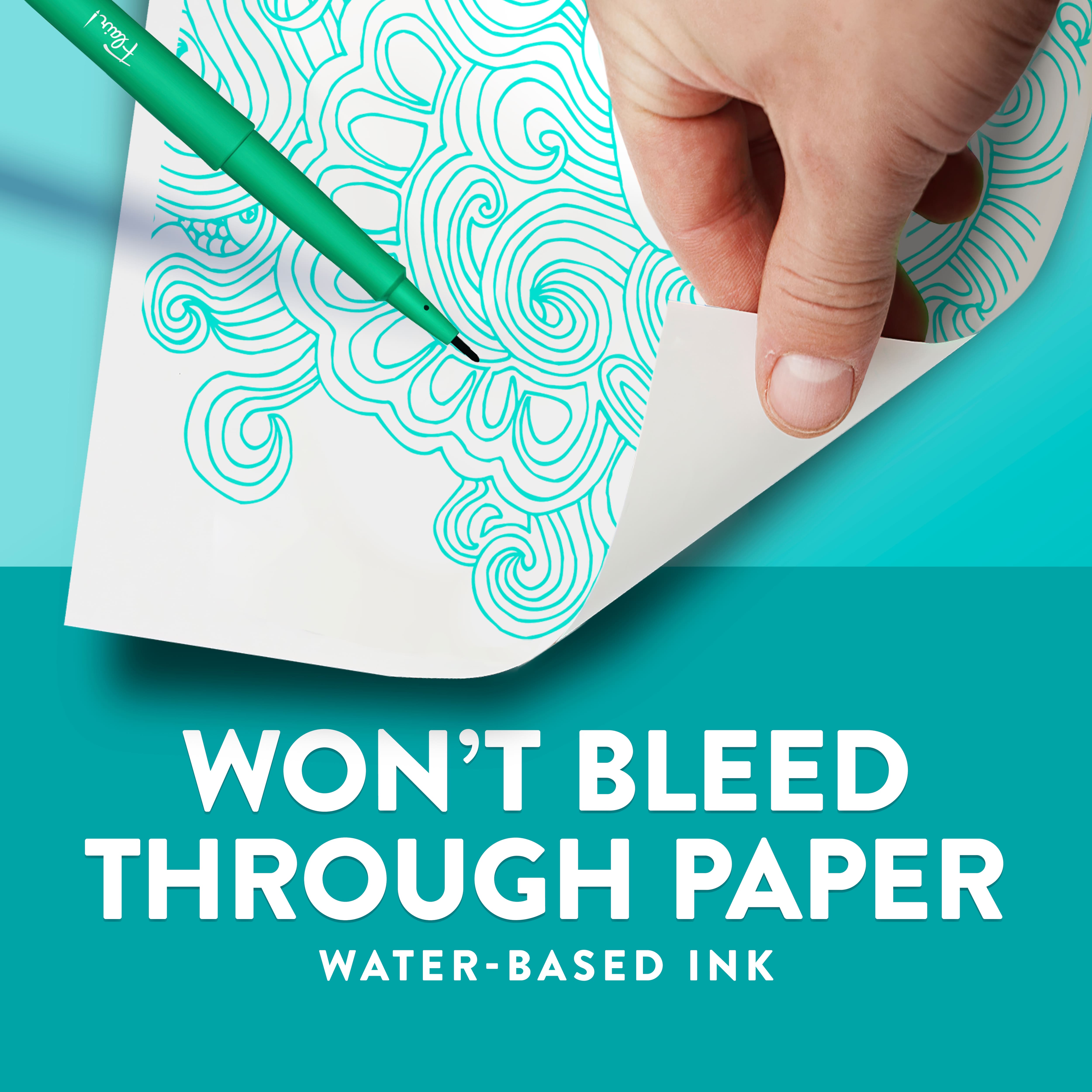 Paper Mate® Flair!® 16 Colour Brush & Medium Dual Tip Felt Pens