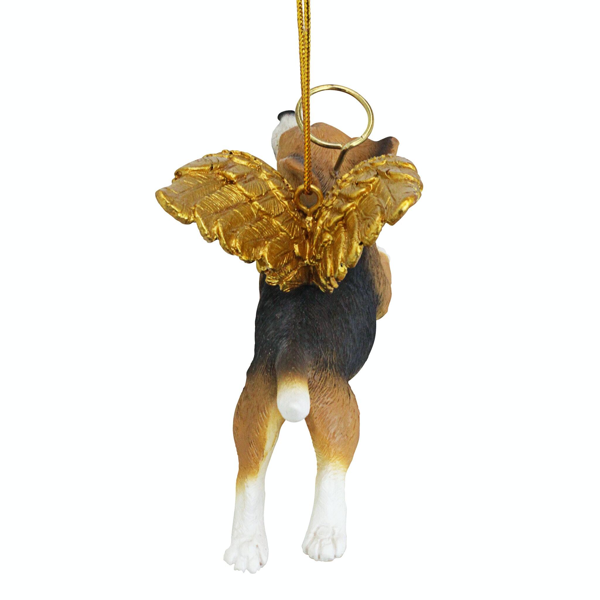 Design Toscano Honor the Pooch Beagle Holiday Dog Angel Ornament