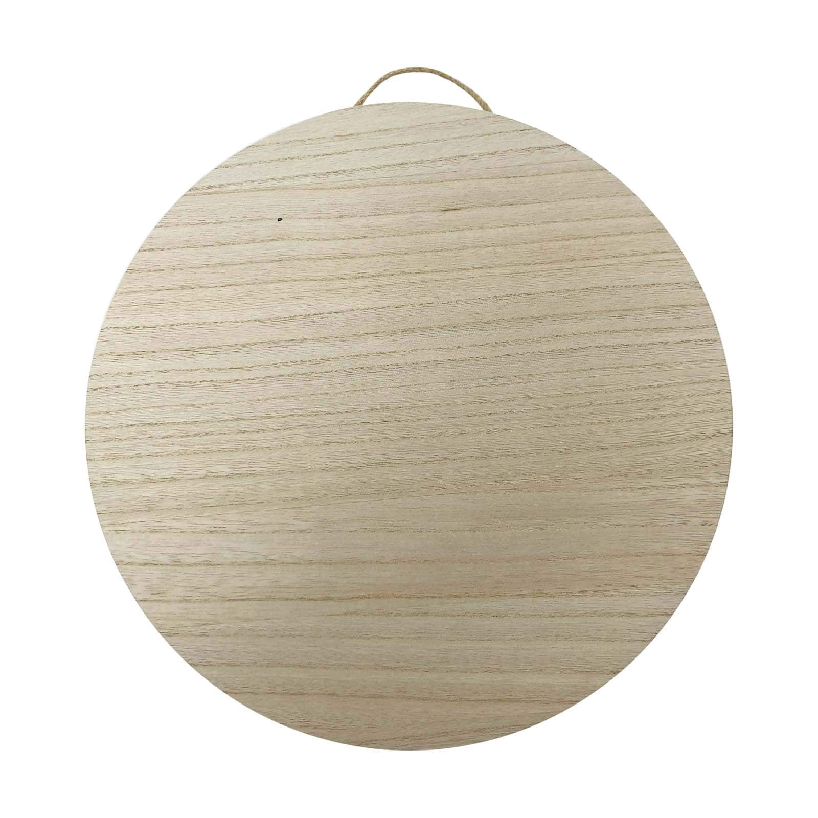 8 Pack: 15&#x22; Unfinished Round Plaque by Make Market&#xAE;