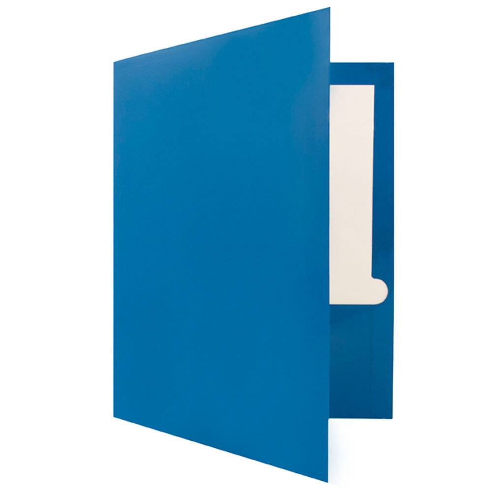 JAM Paper Laminated 2-Pocket Glossy Folders, 50ct.