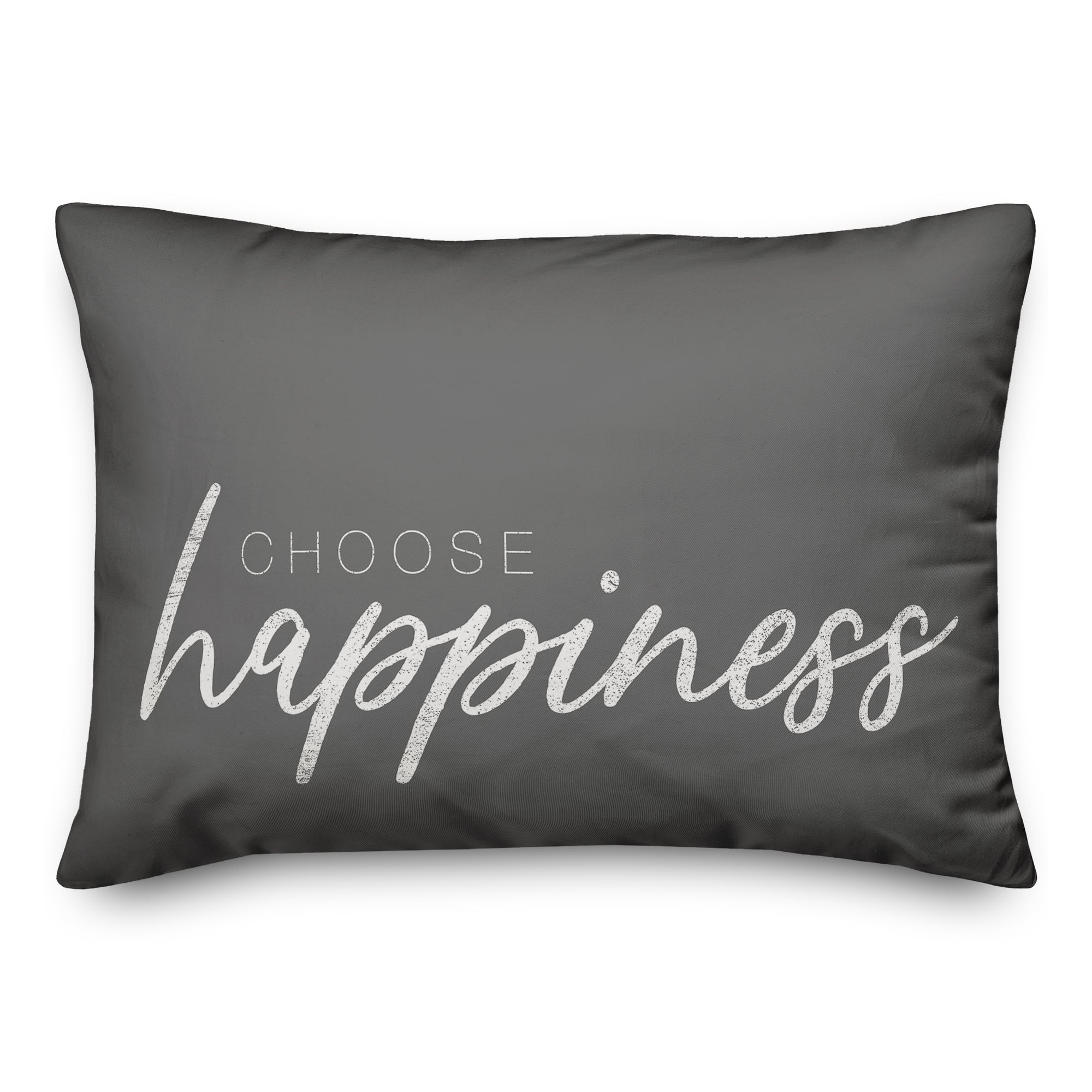 Choose Happiness 20&#x22; x 14&#x22; Throw Pillow