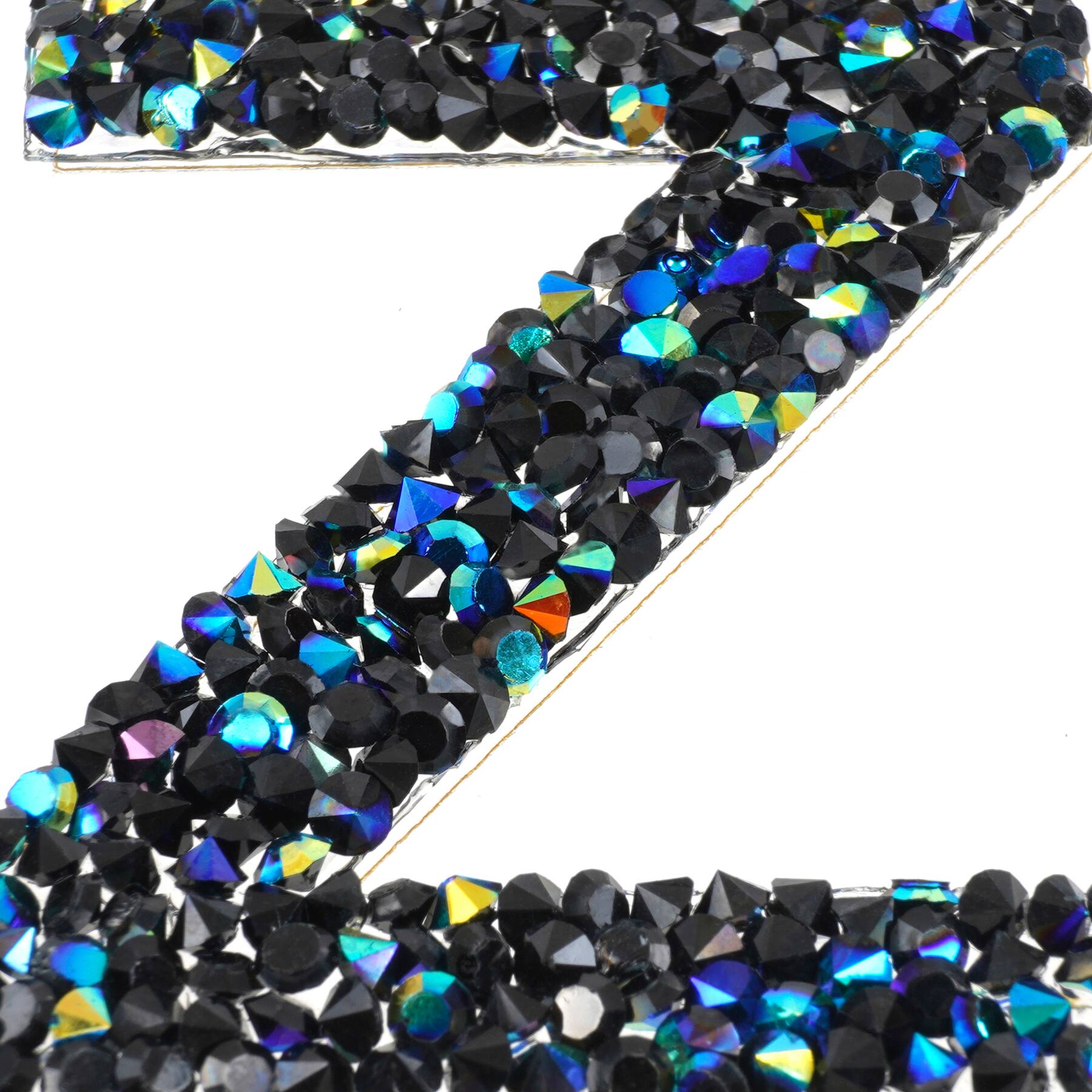12 Pack: Black AB Letter Bling Sticker by Recollections®