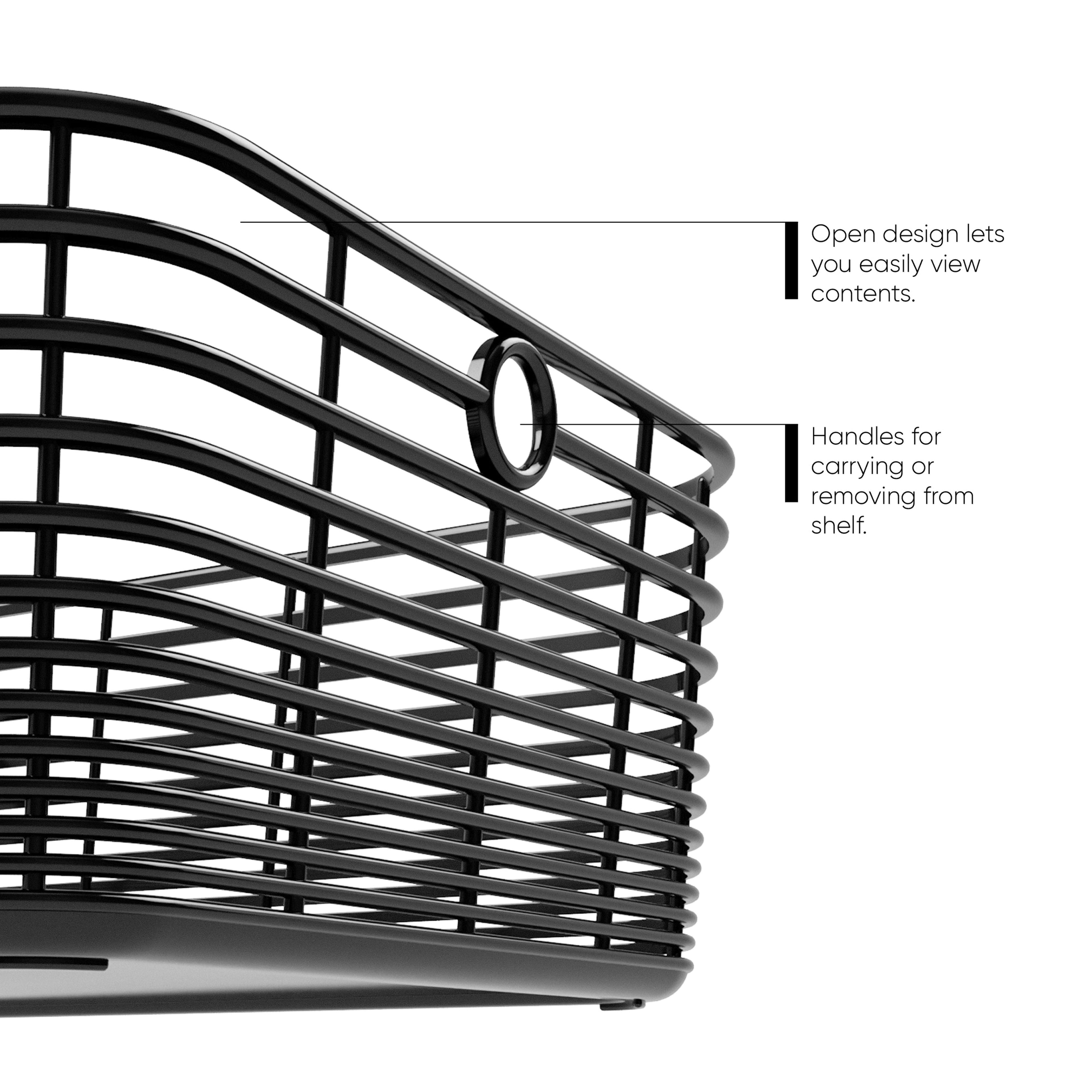 Curver&#xAE; Aria Medium Black Decorative Basket