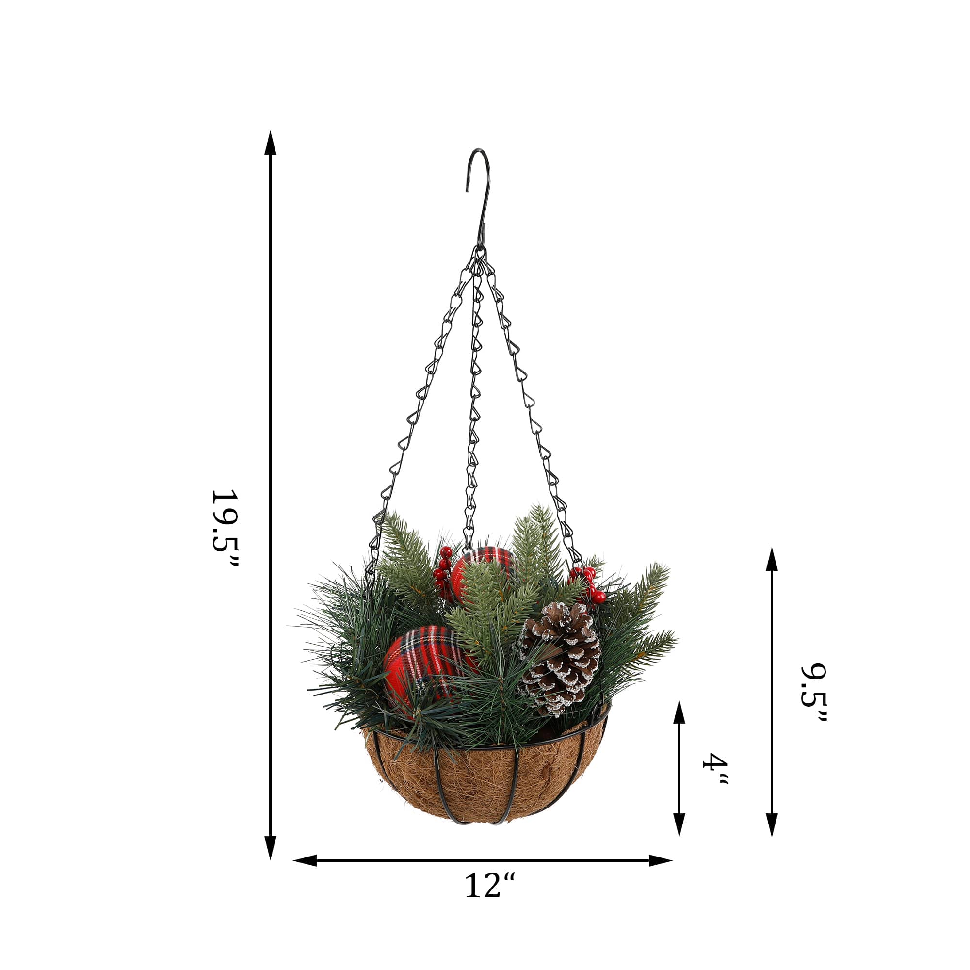 Flora Bunda® 12" Christmas Hanging Basket