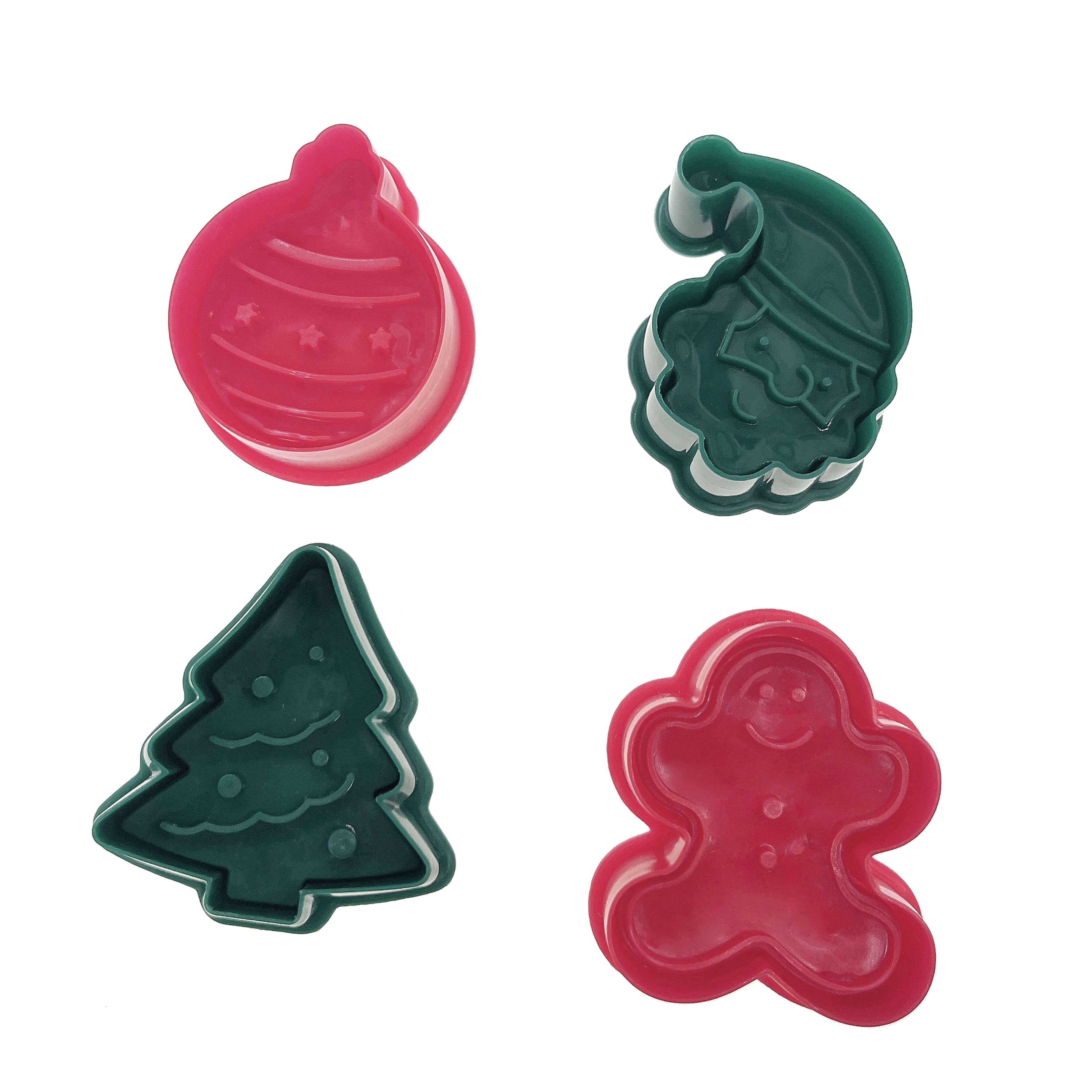 Mini Ornament &#x26; Santa Cookie Stamper Set by Celebrate It&#xAE;