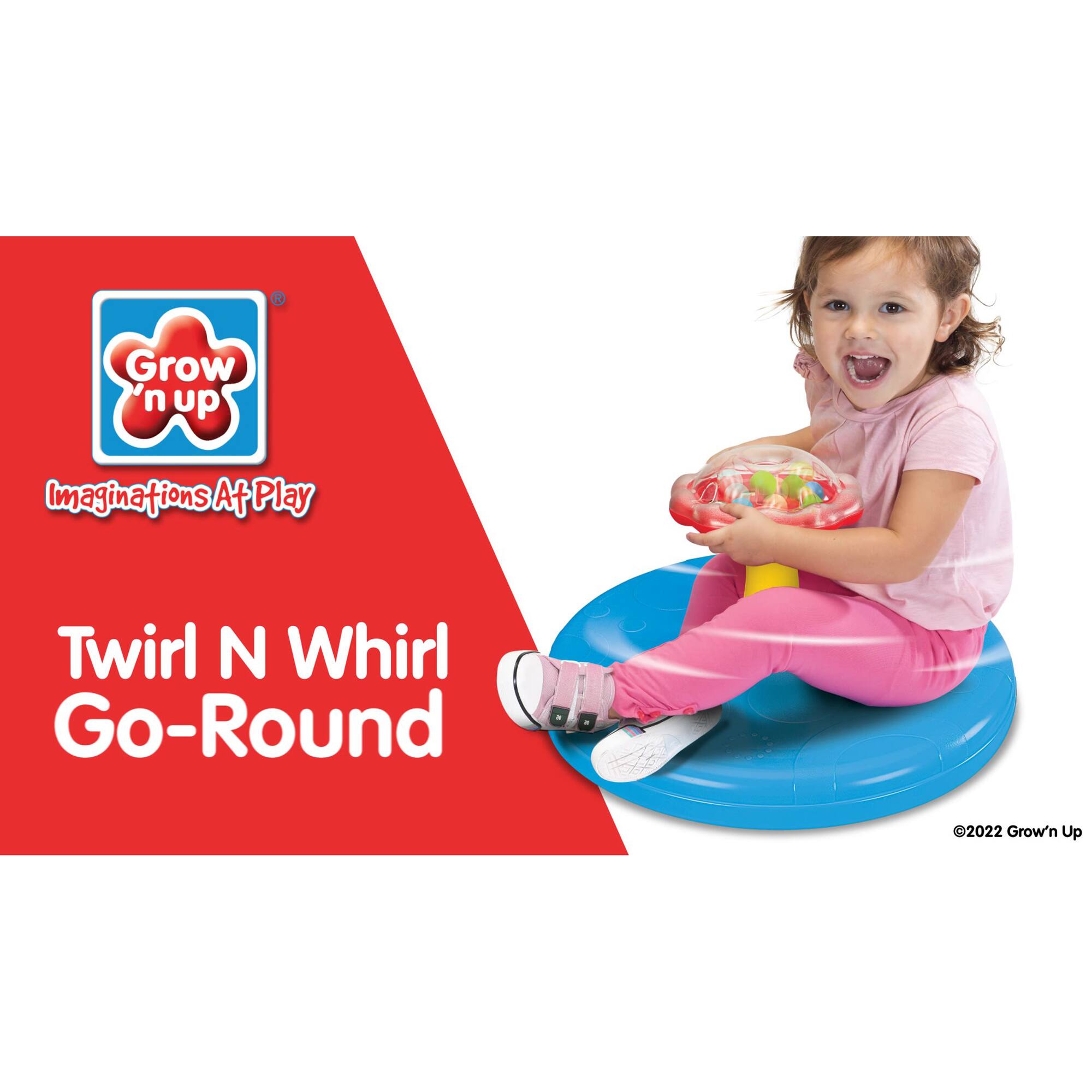 Grow'n Up Twirl 'n Whirl Go-Round Toddler Spinning Activity Toy