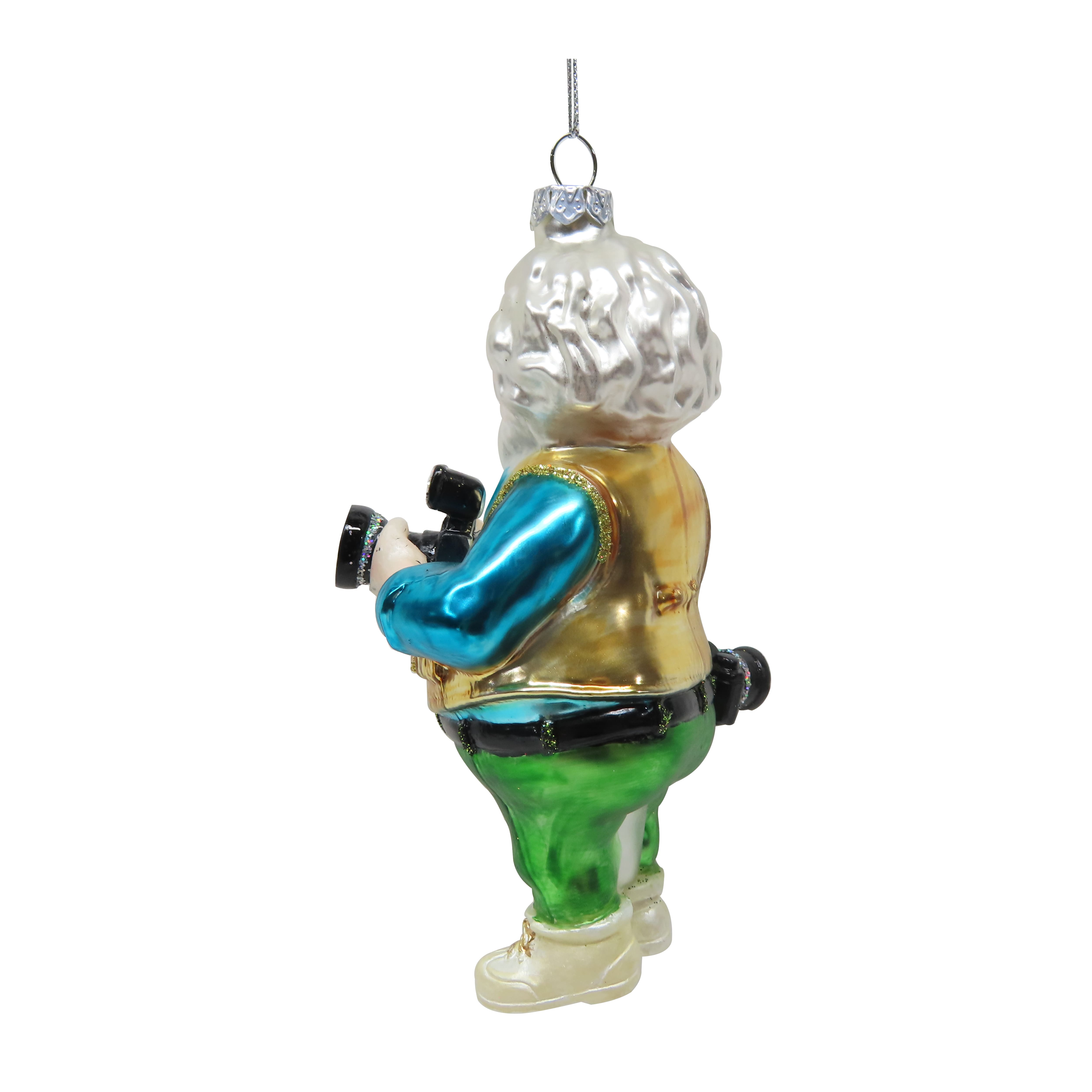 5.25&#x22; Photographer Santa Glass Ornament by Ashland&#xAE;