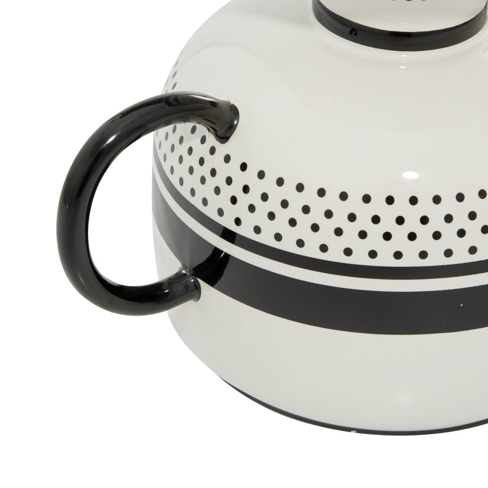 White Ceramic Eclectic Vase, 6" x 8" x 6"