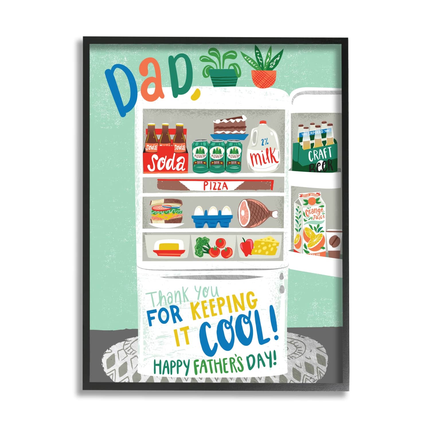 Stupell Industries Keeping It Cool Father's Day Framed Giclee Art